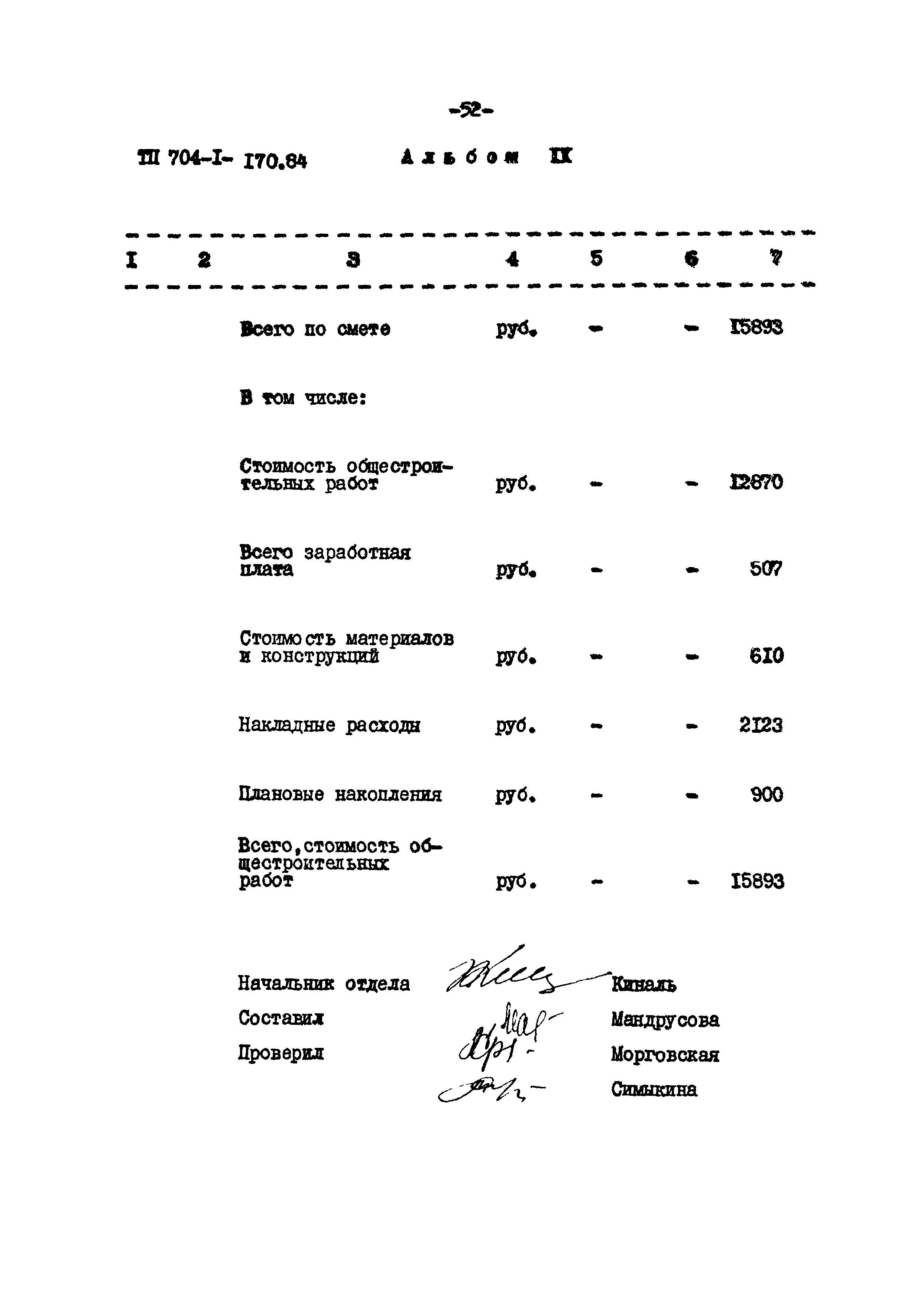 Типовой проект 704-1-170.84