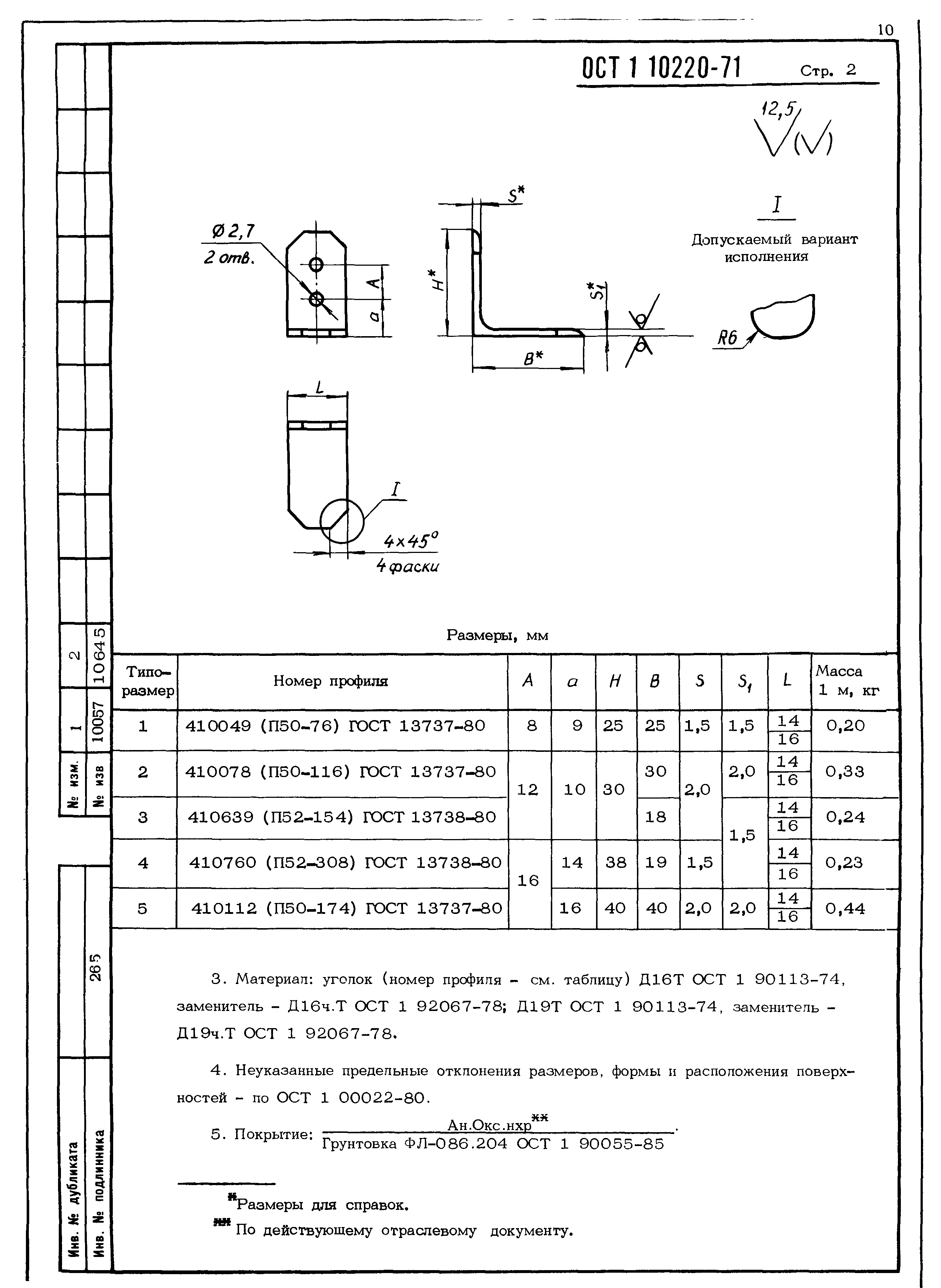 ОСТ 1 10220-71