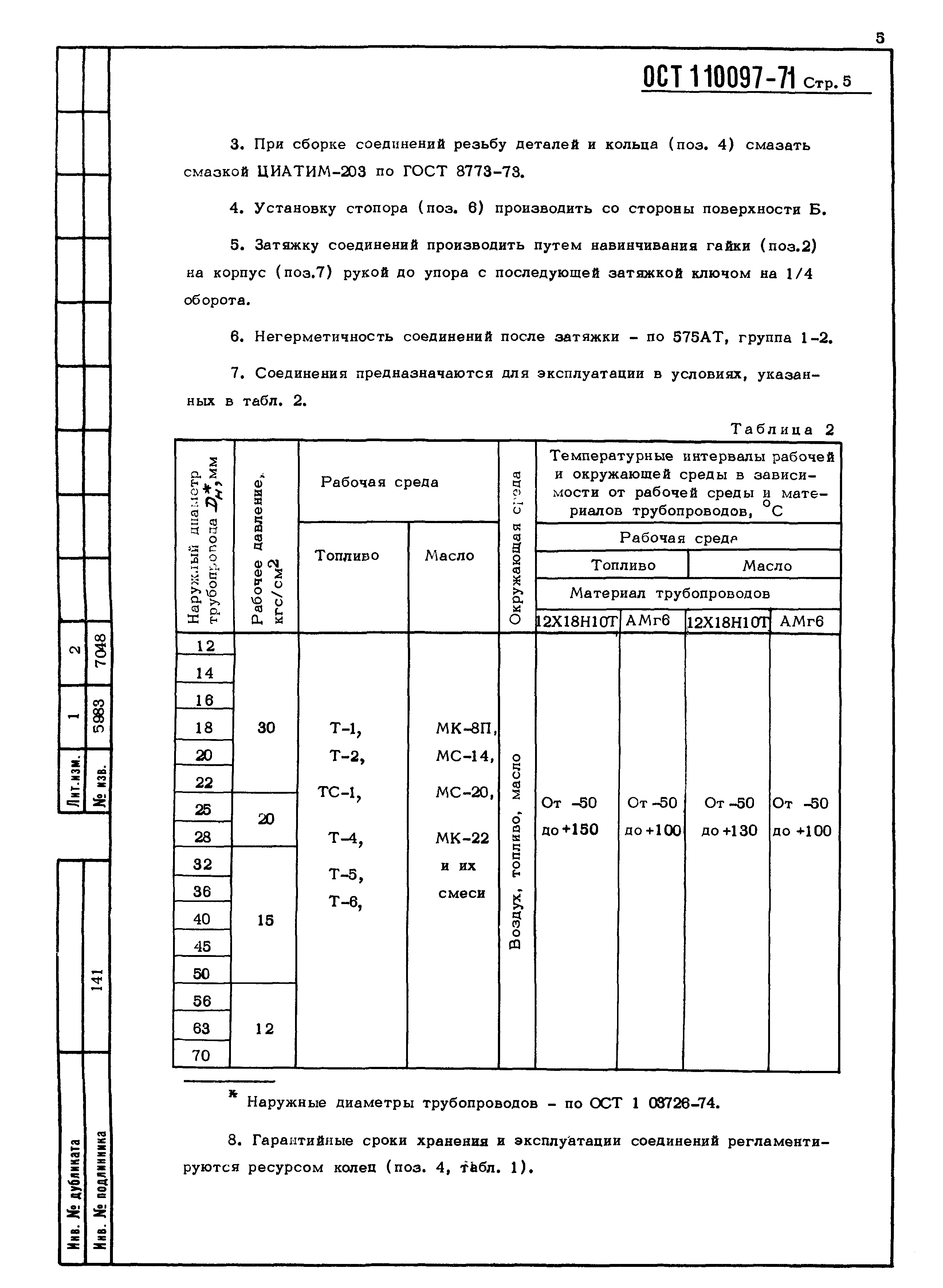 ОСТ 1 10097-71