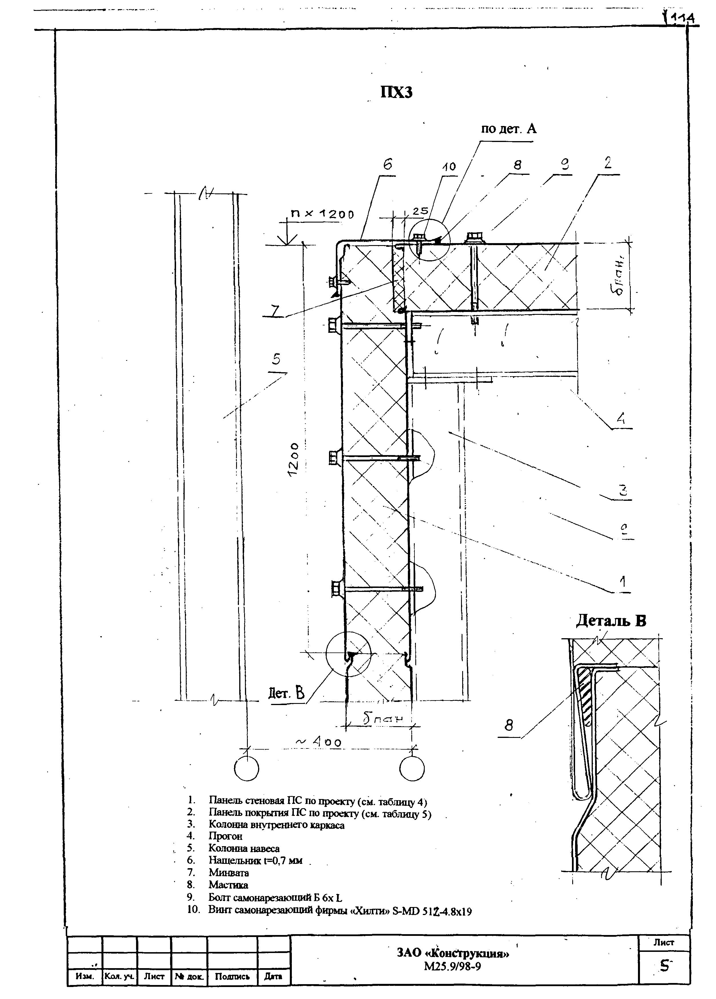 Шифр М25.9/98