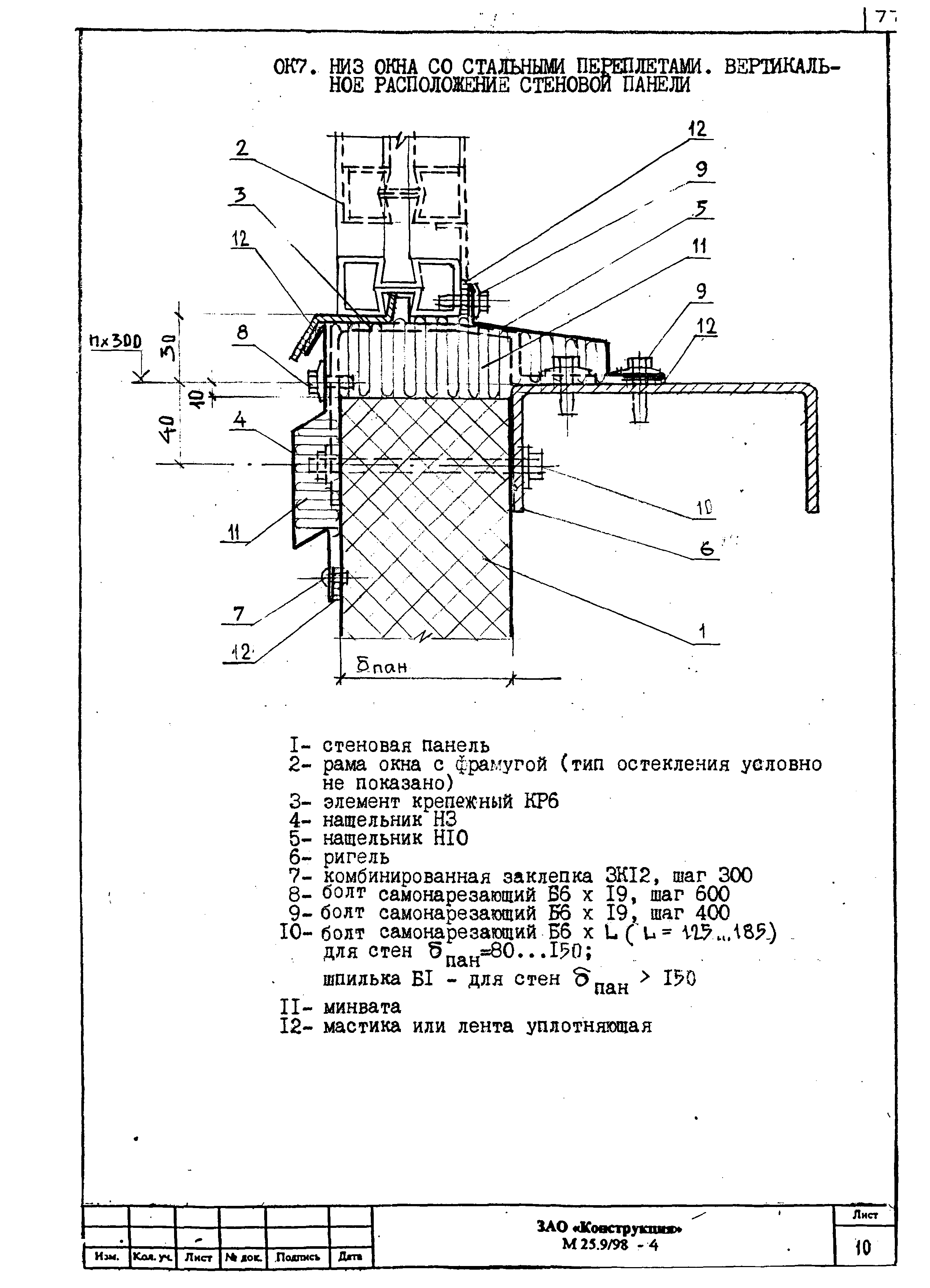 Шифр М25.9/98