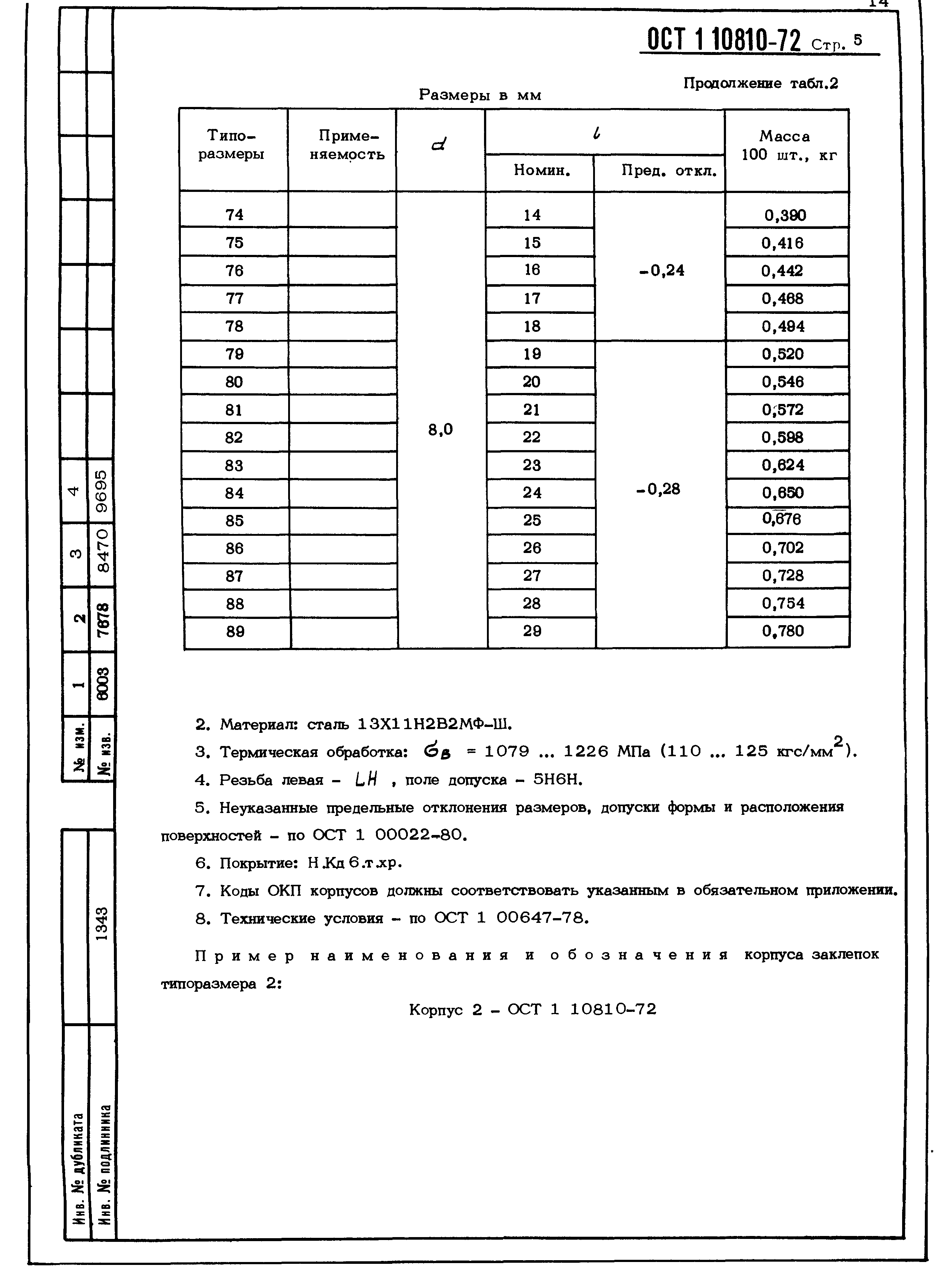 ОСТ 1 10810-72