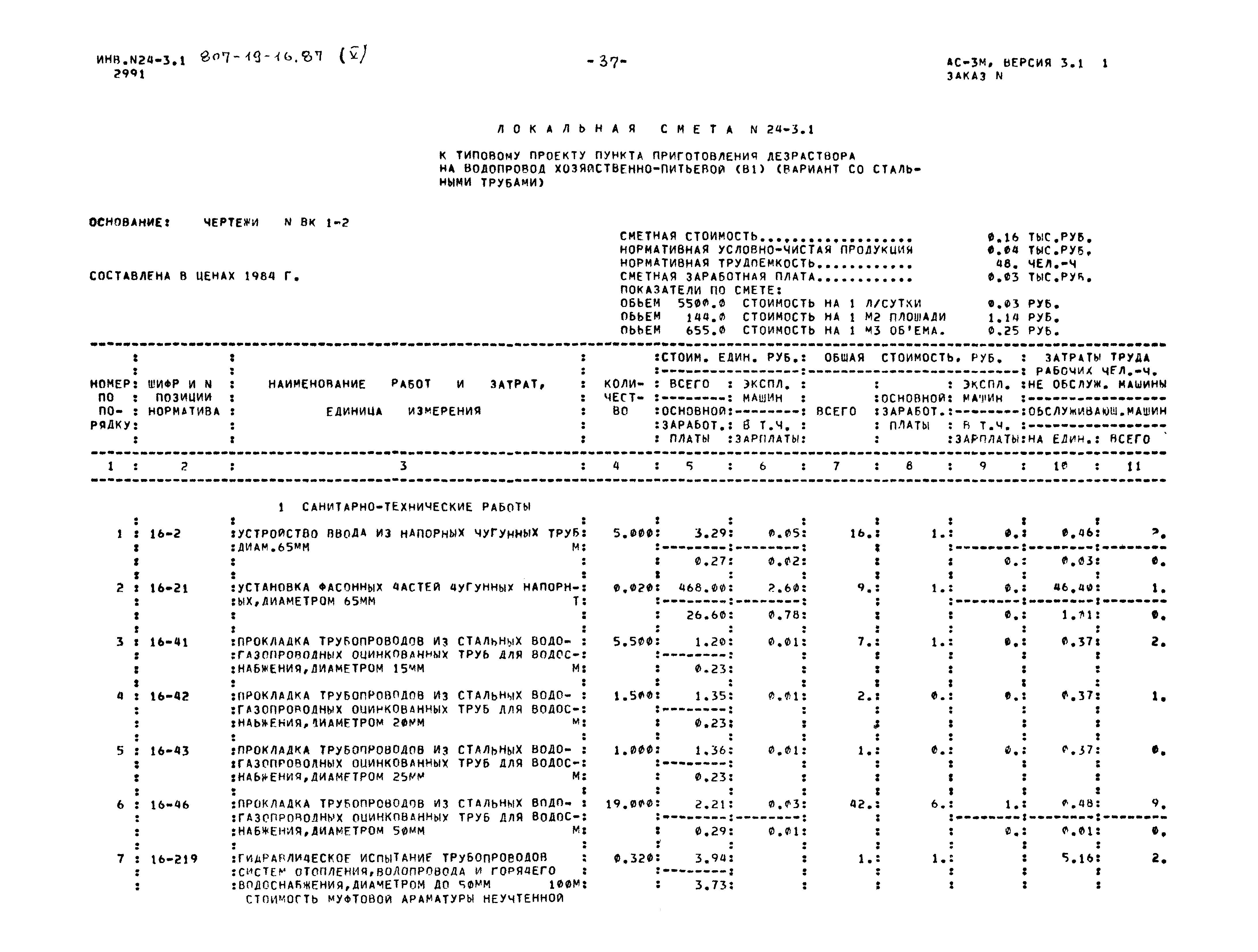 Типовой проект 807-19-16.87