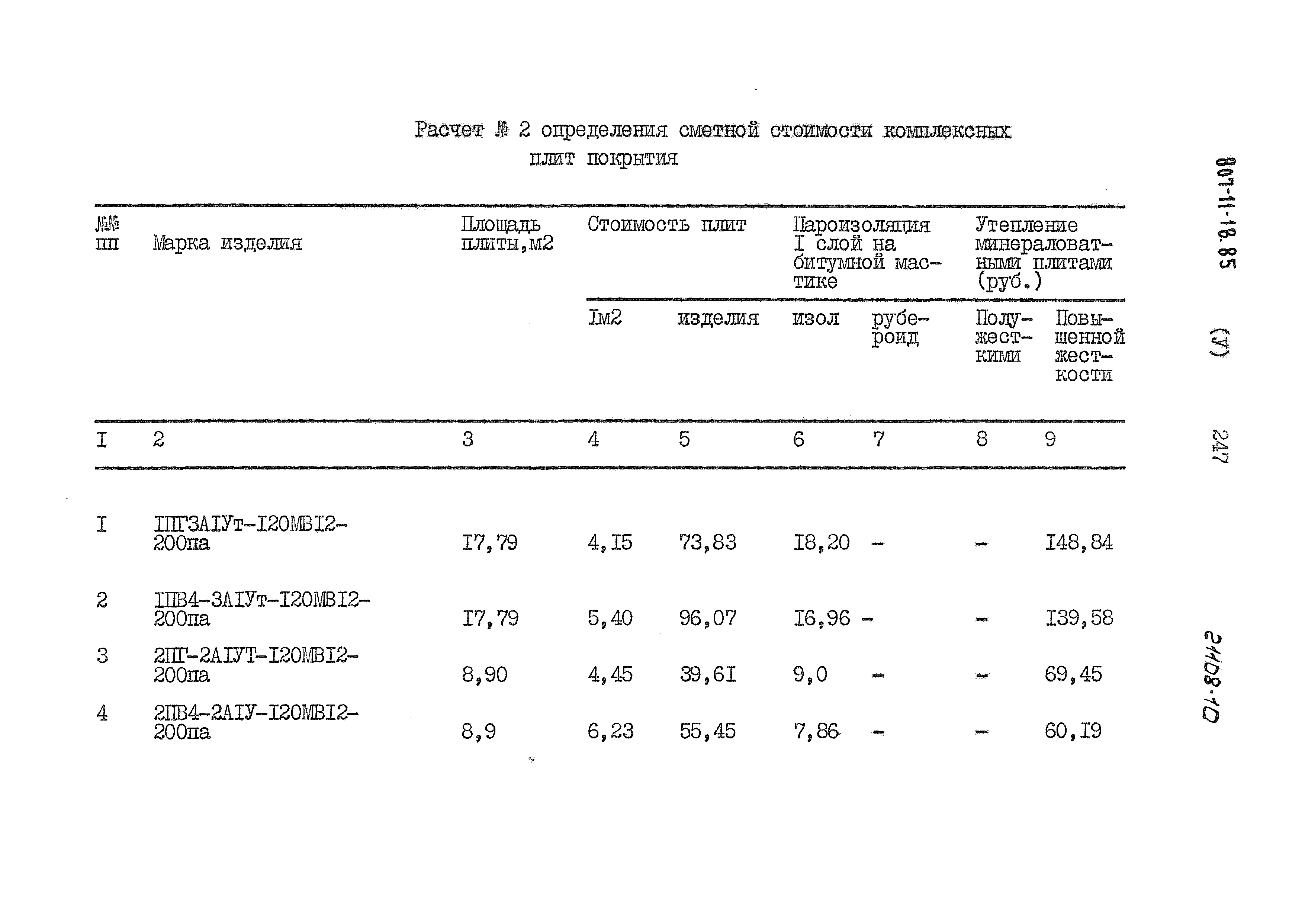 Типовой проект 807-11-18.85