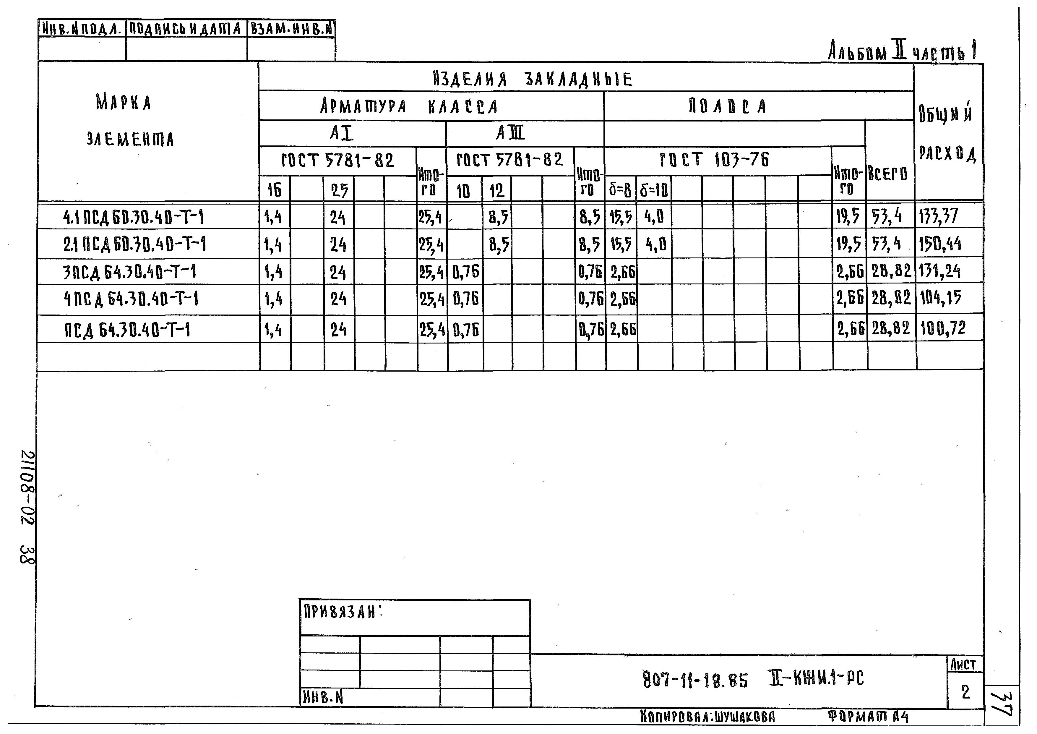 Типовой проект 807-11-18.85