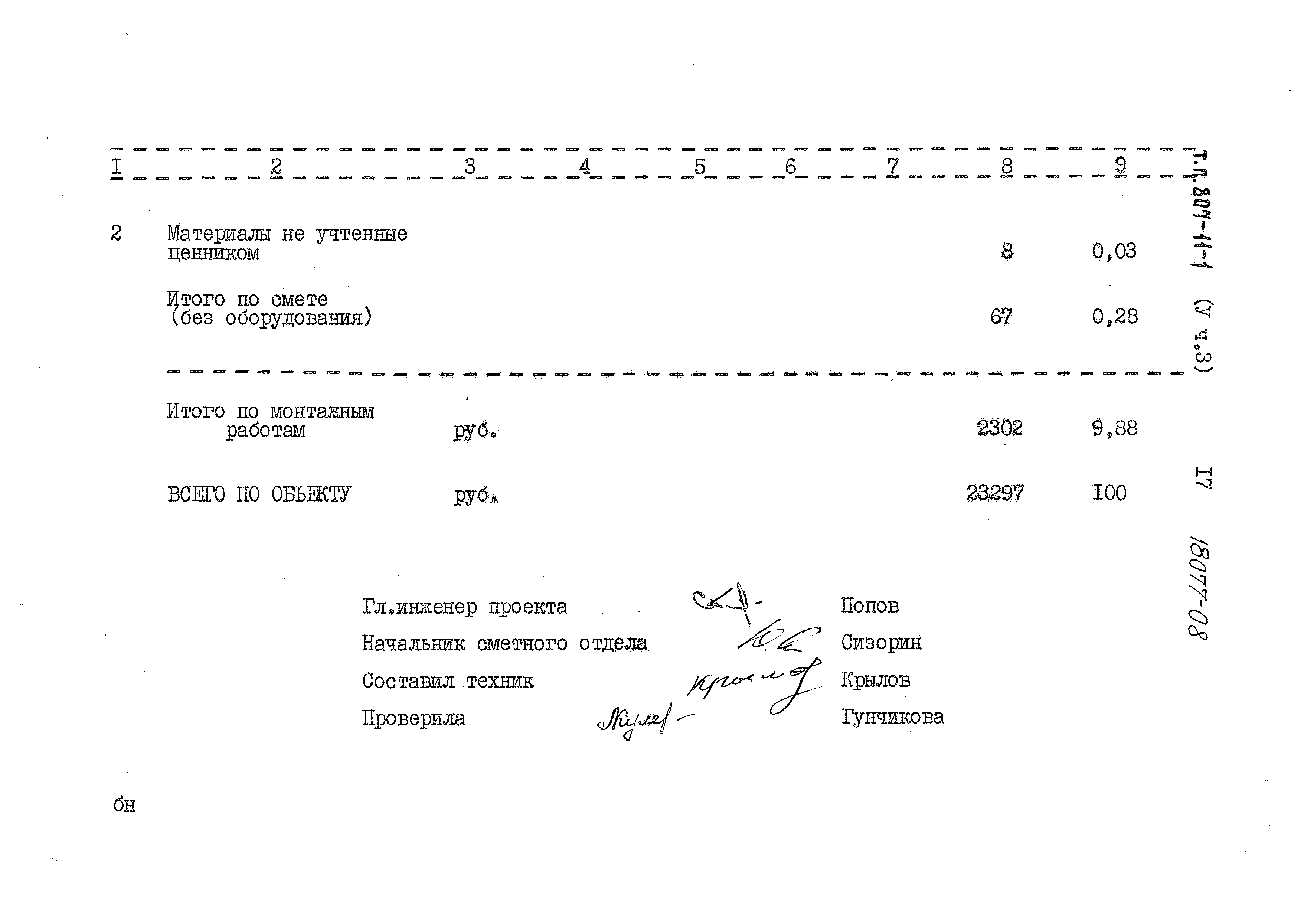 Типовой проект 807-11-1