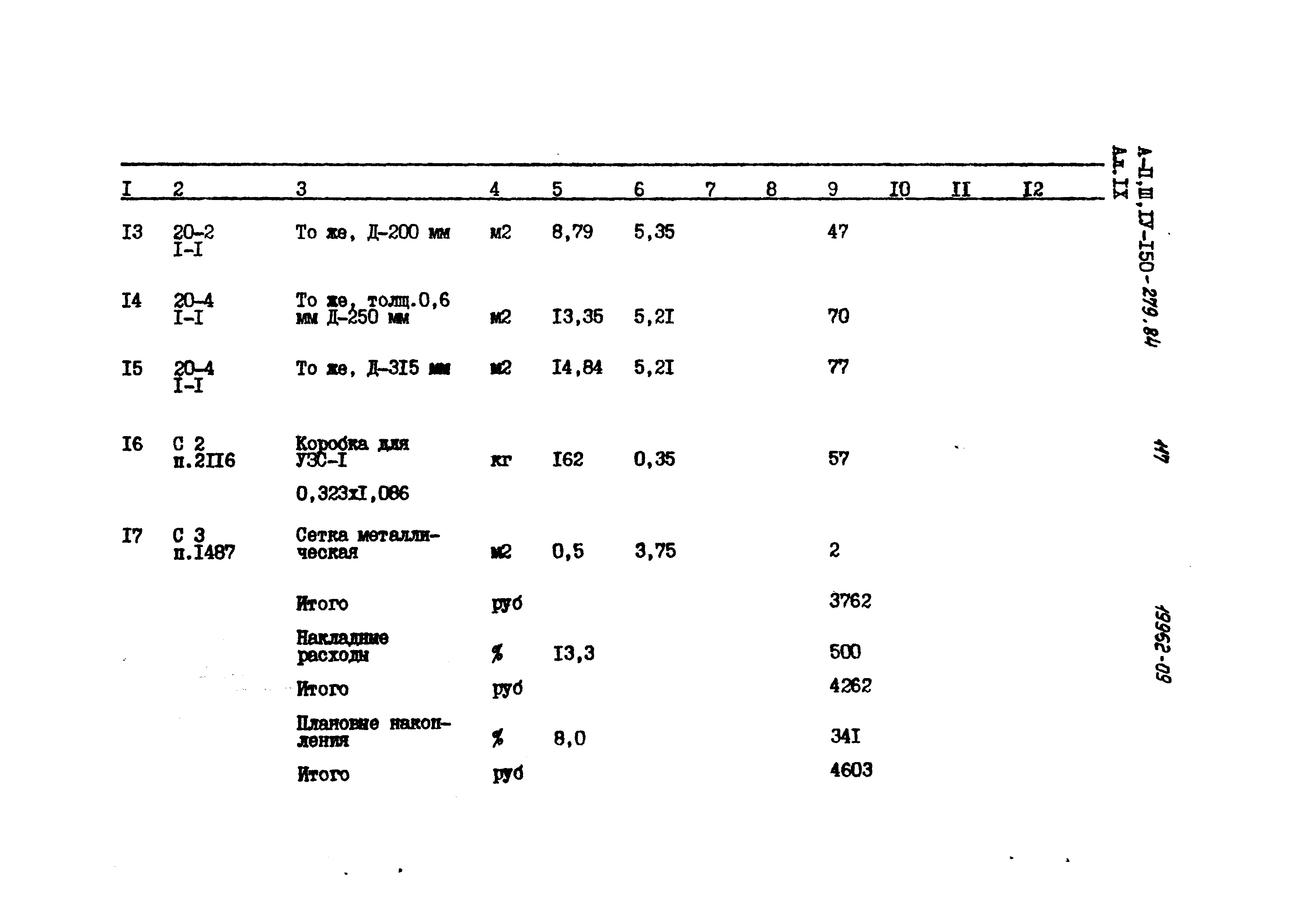 Типовой проект A-II,III,IV-150-279.84