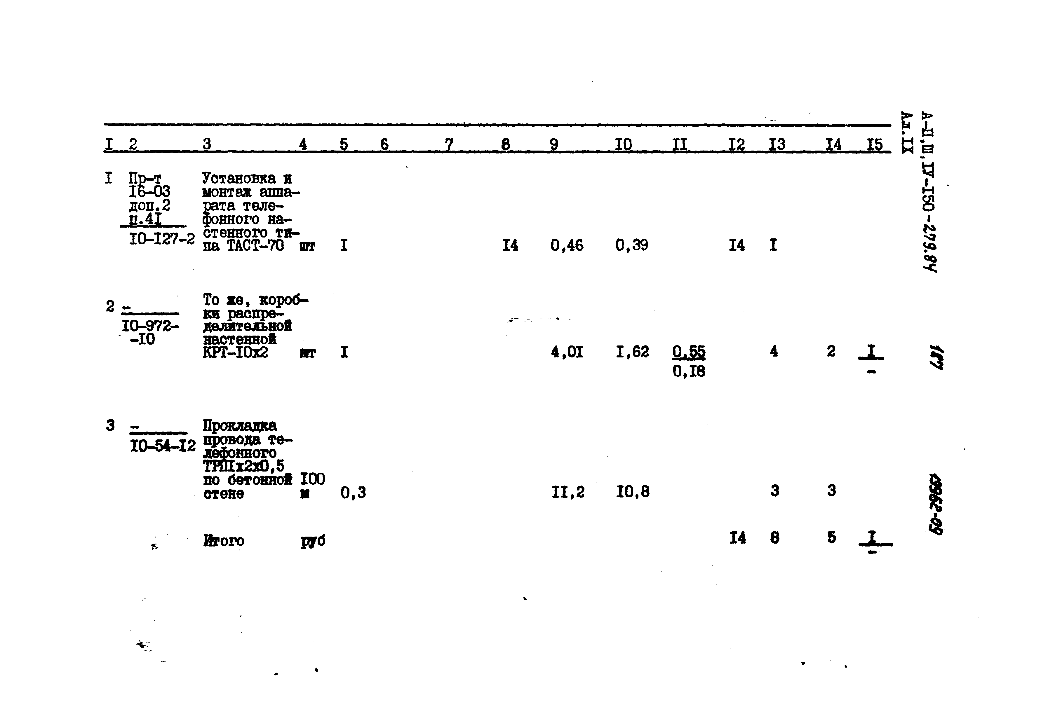Типовой проект A-II,III,IV-150-279.84