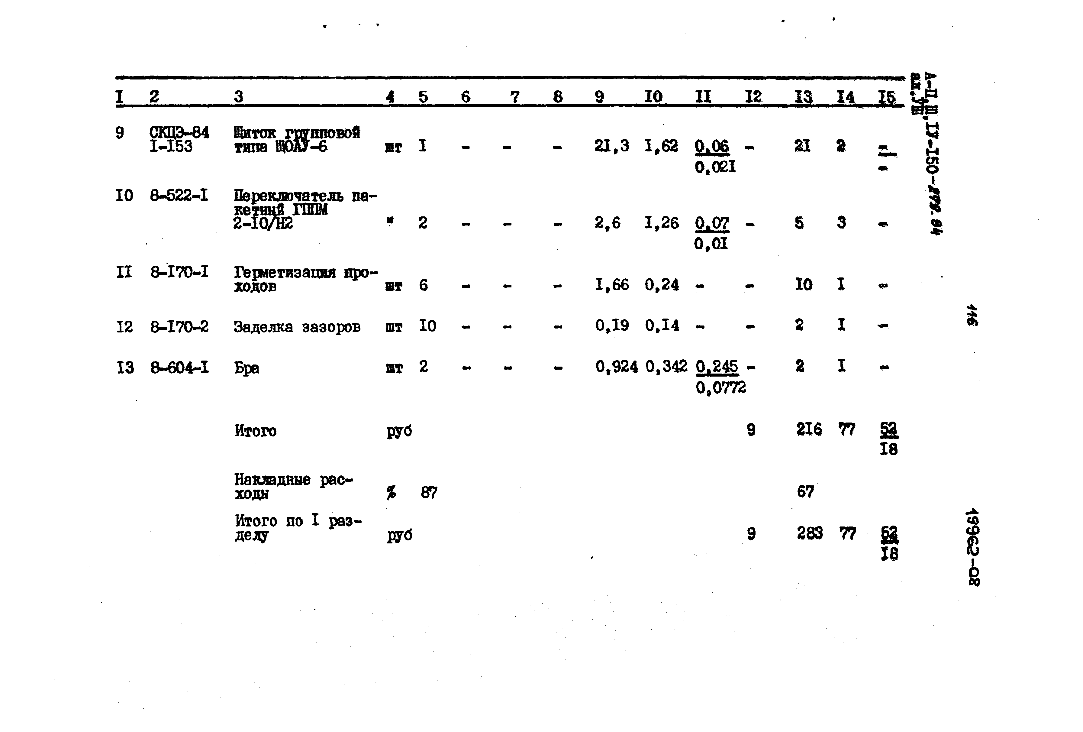 Типовой проект A-II,III,IV-150-279.84