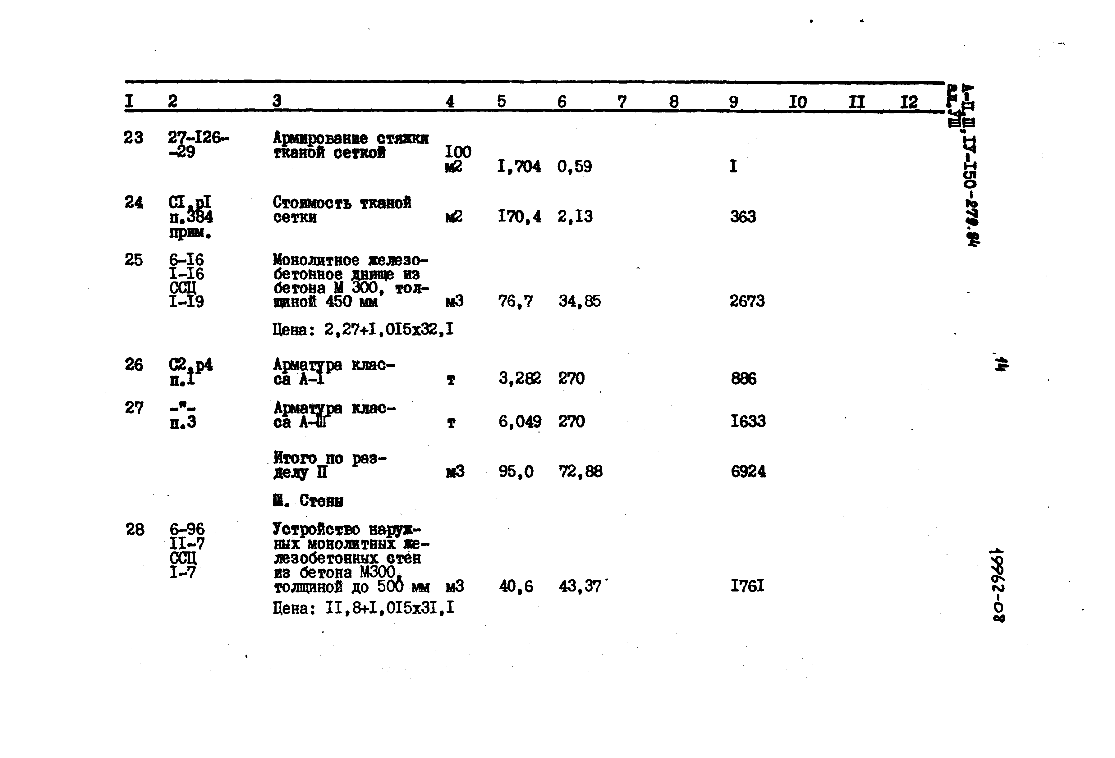 Типовой проект A-II,III,IV-150-279.84