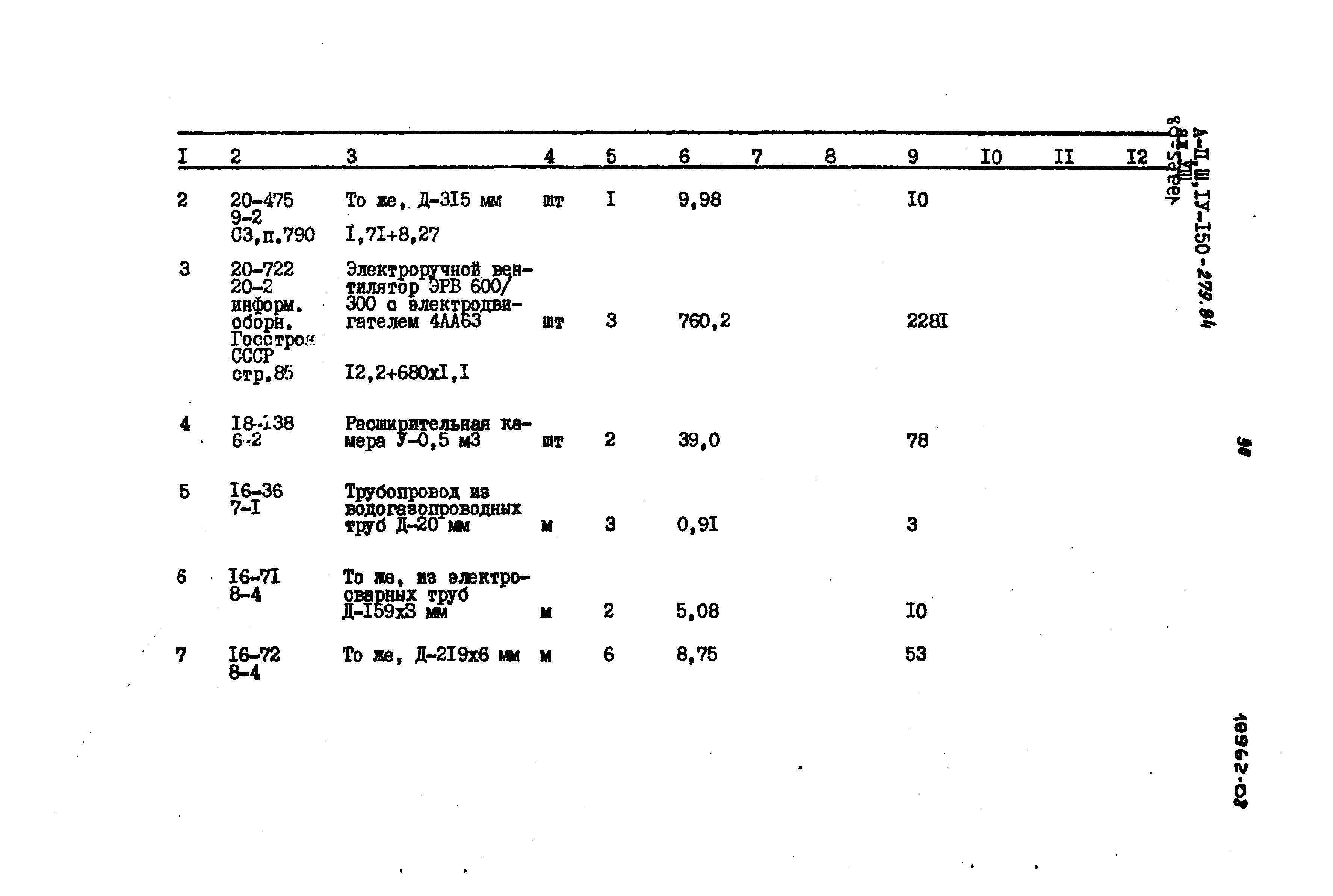Типовой проект A-II,III,IV-150-279.84