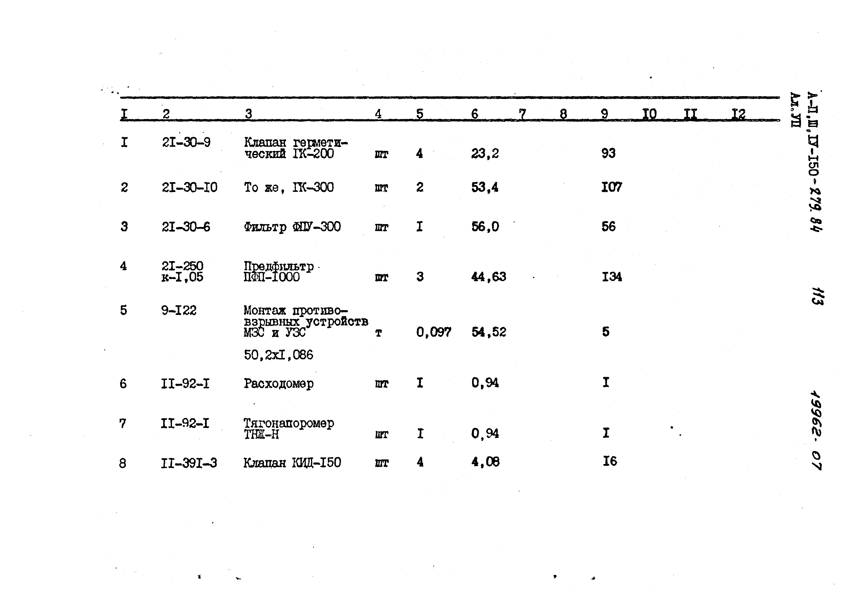 Типовой проект A-II,III,IV-150-279.84