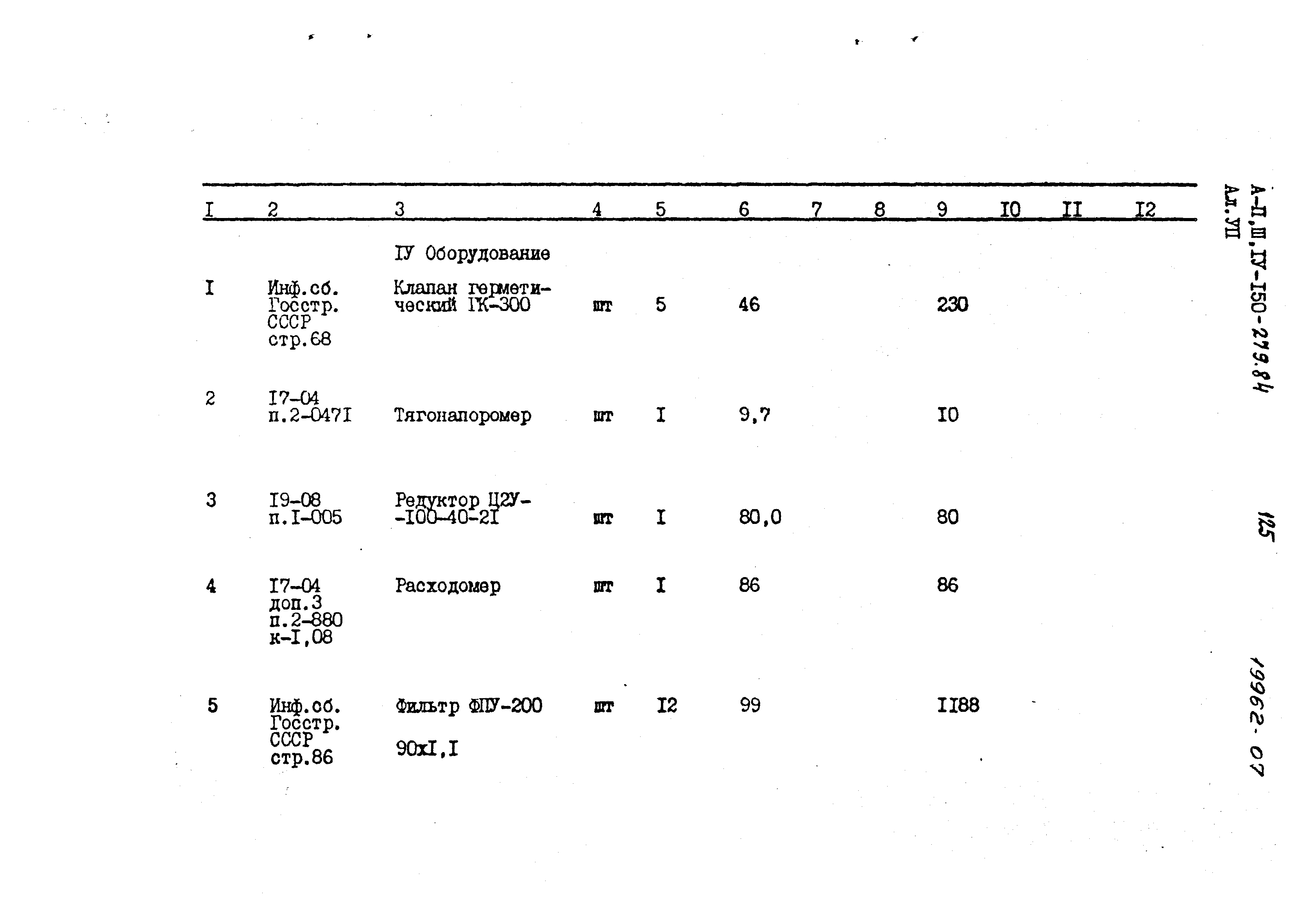 Типовой проект A-II,III,IV-150-279.84