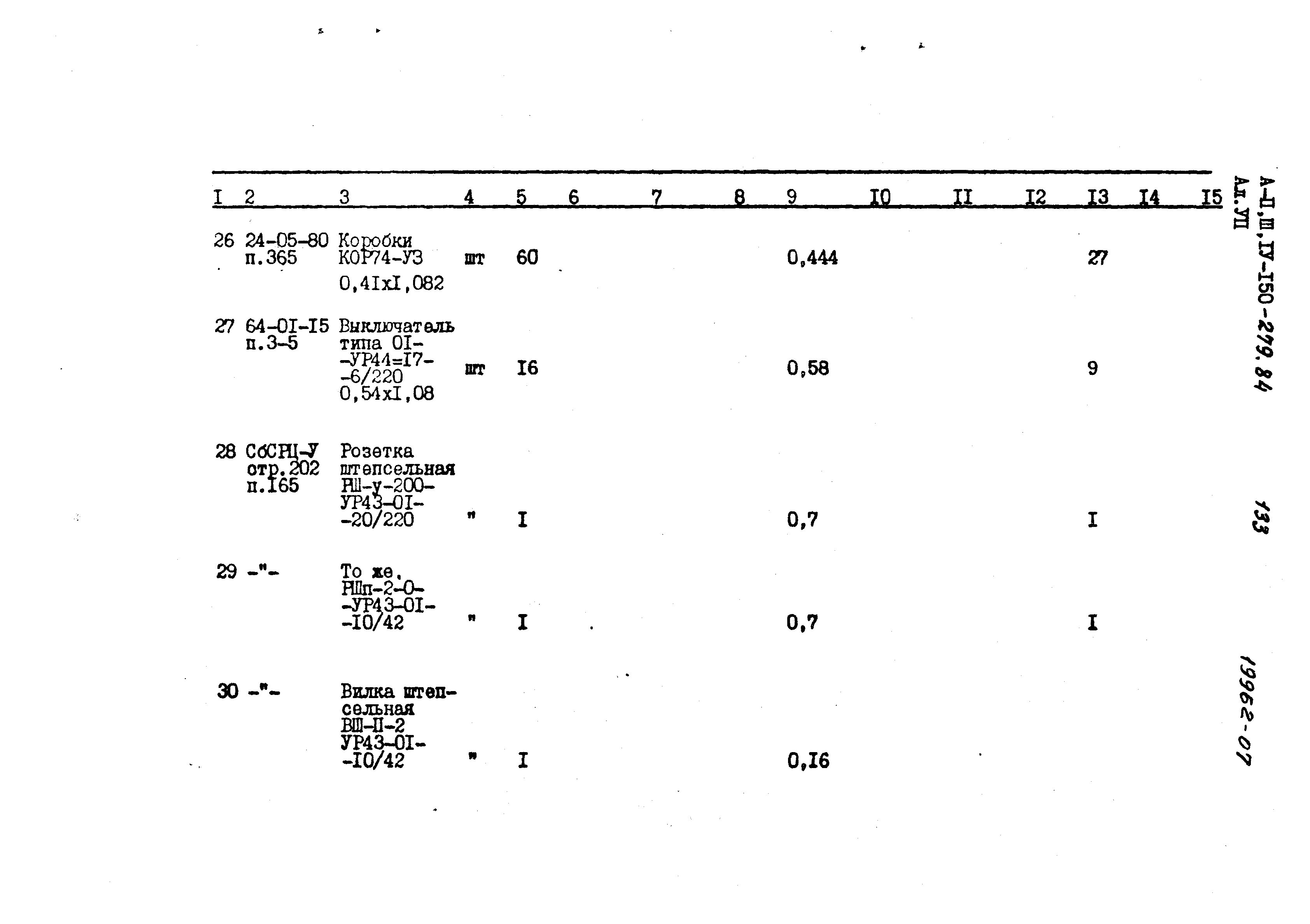 Типовой проект A-II,III,IV-150-279.84