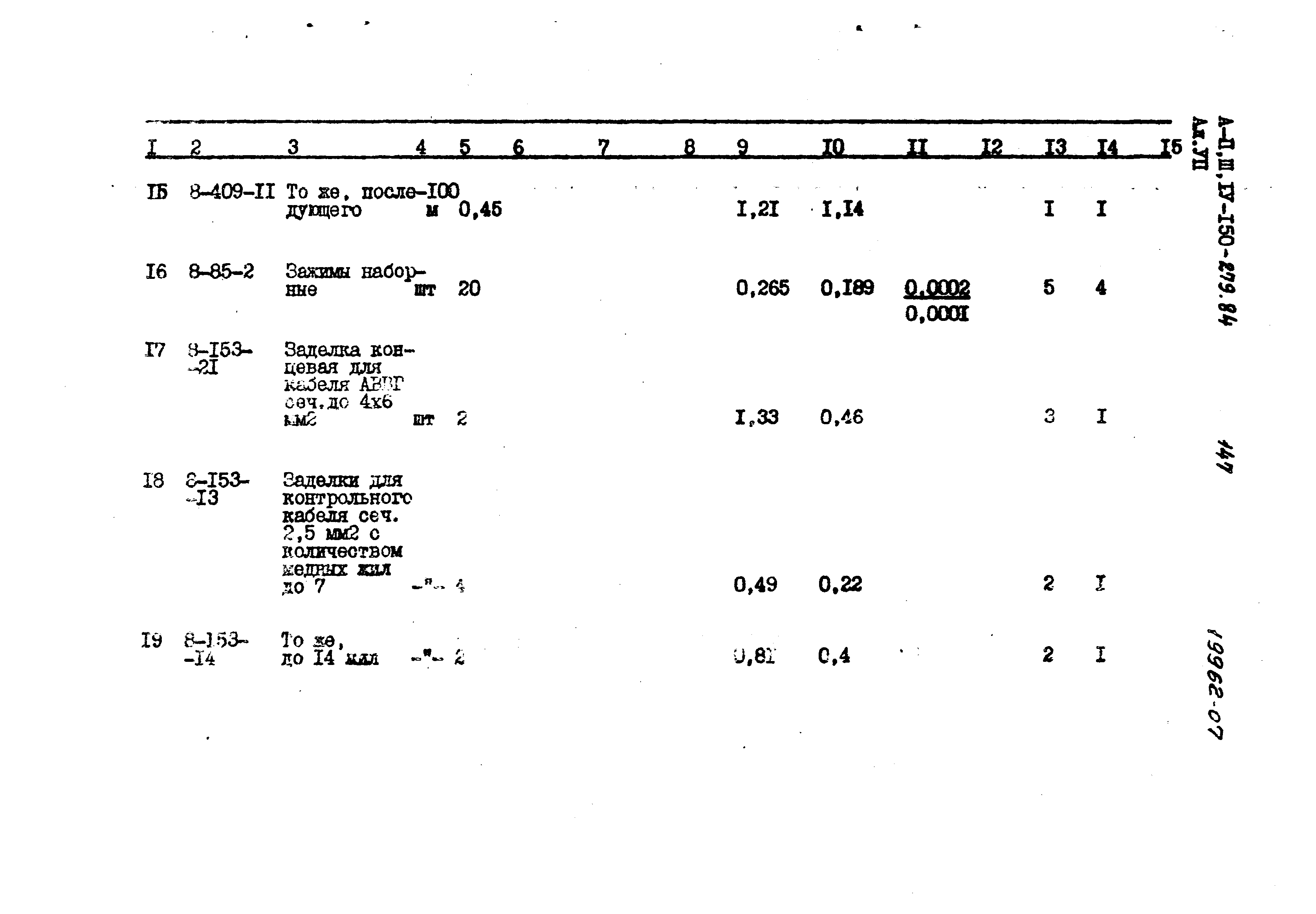 Типовой проект A-II,III,IV-150-279.84