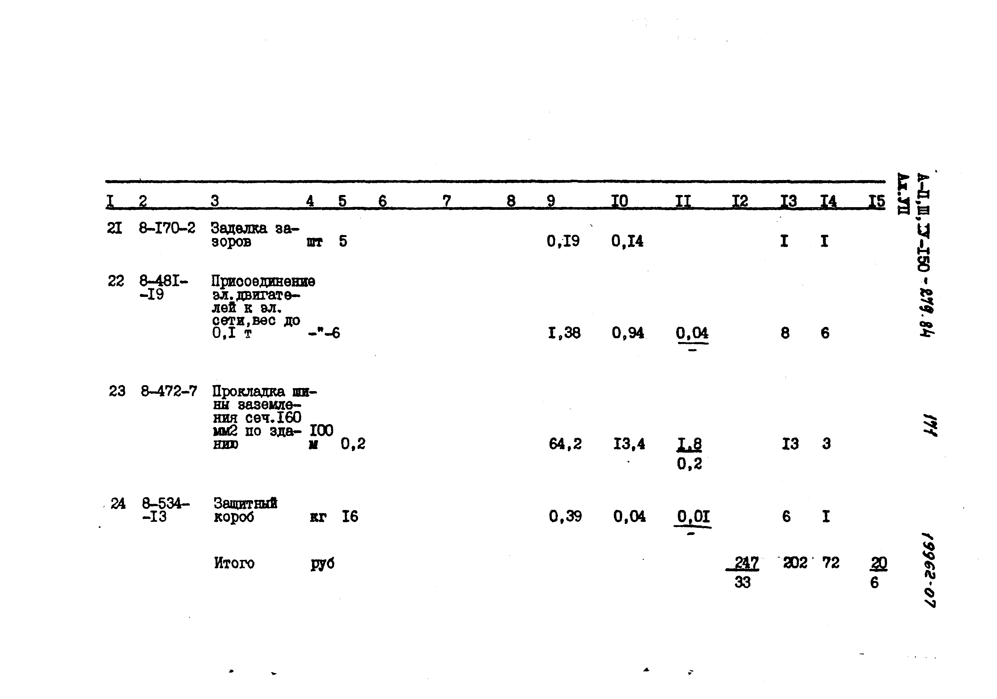 Типовой проект A-II,III,IV-150-279.84