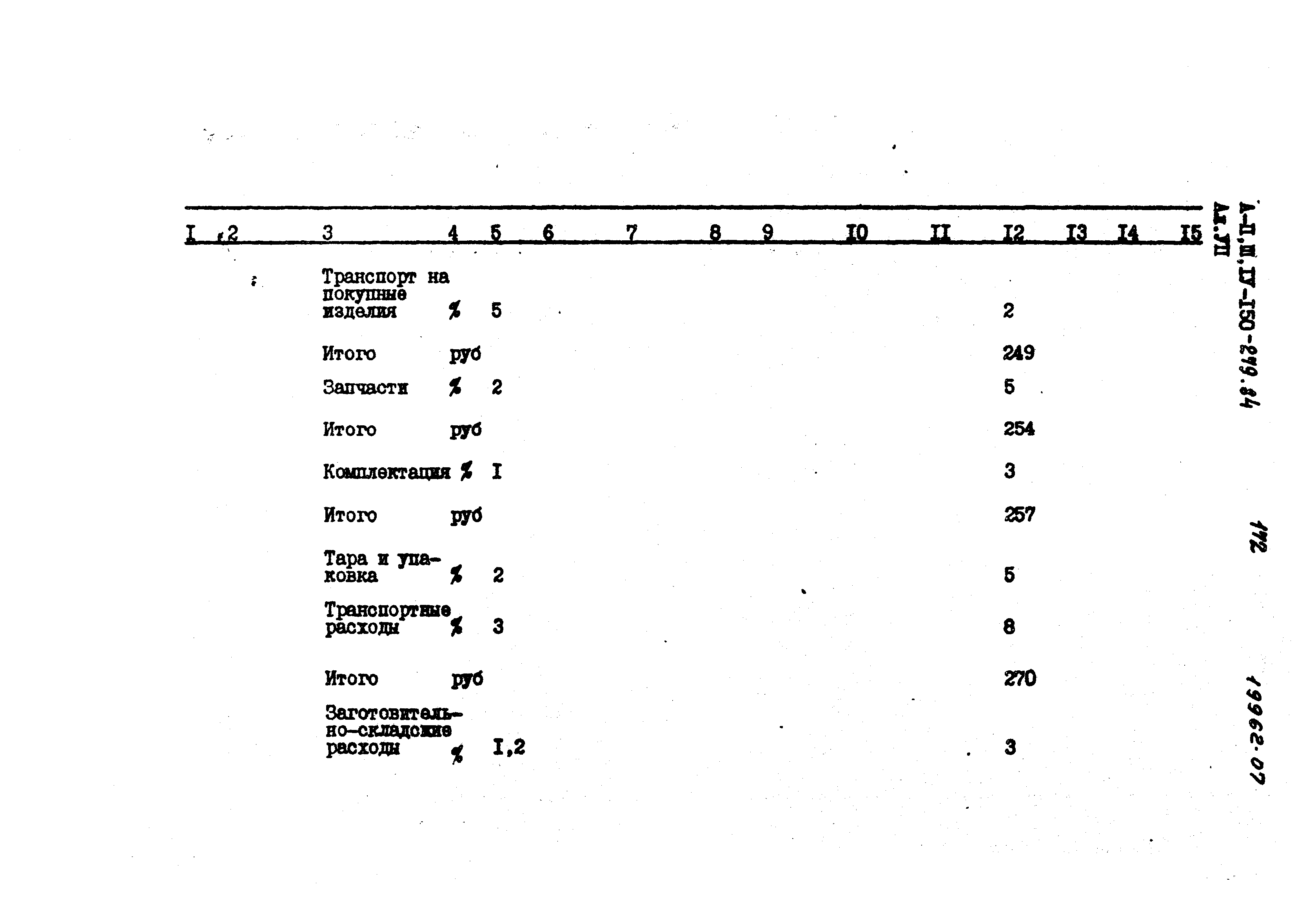 Типовой проект A-II,III,IV-150-279.84