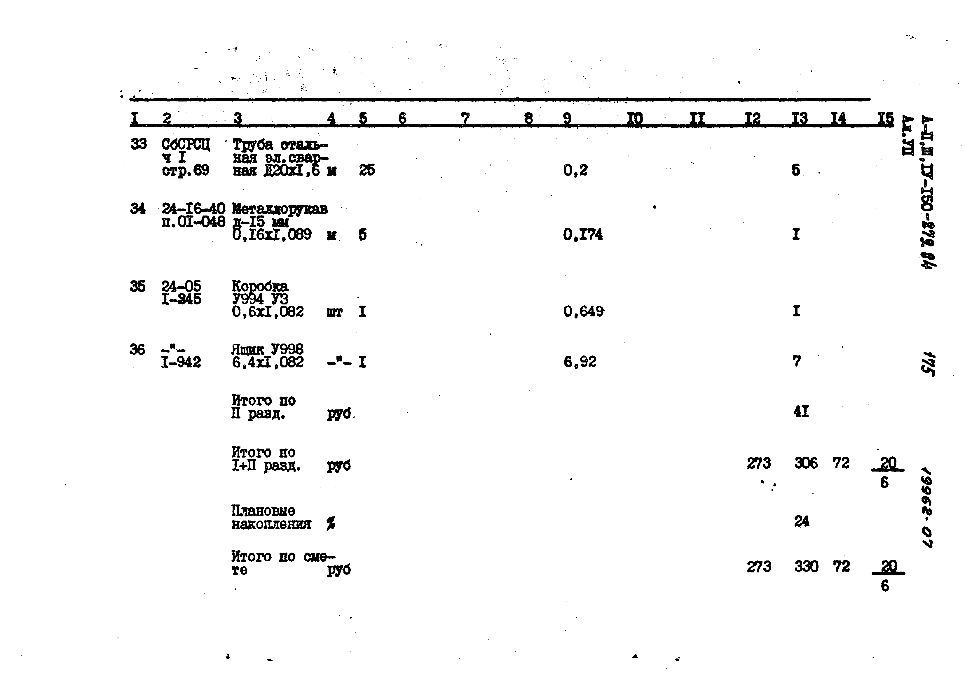 Типовой проект A-II,III,IV-150-279.84