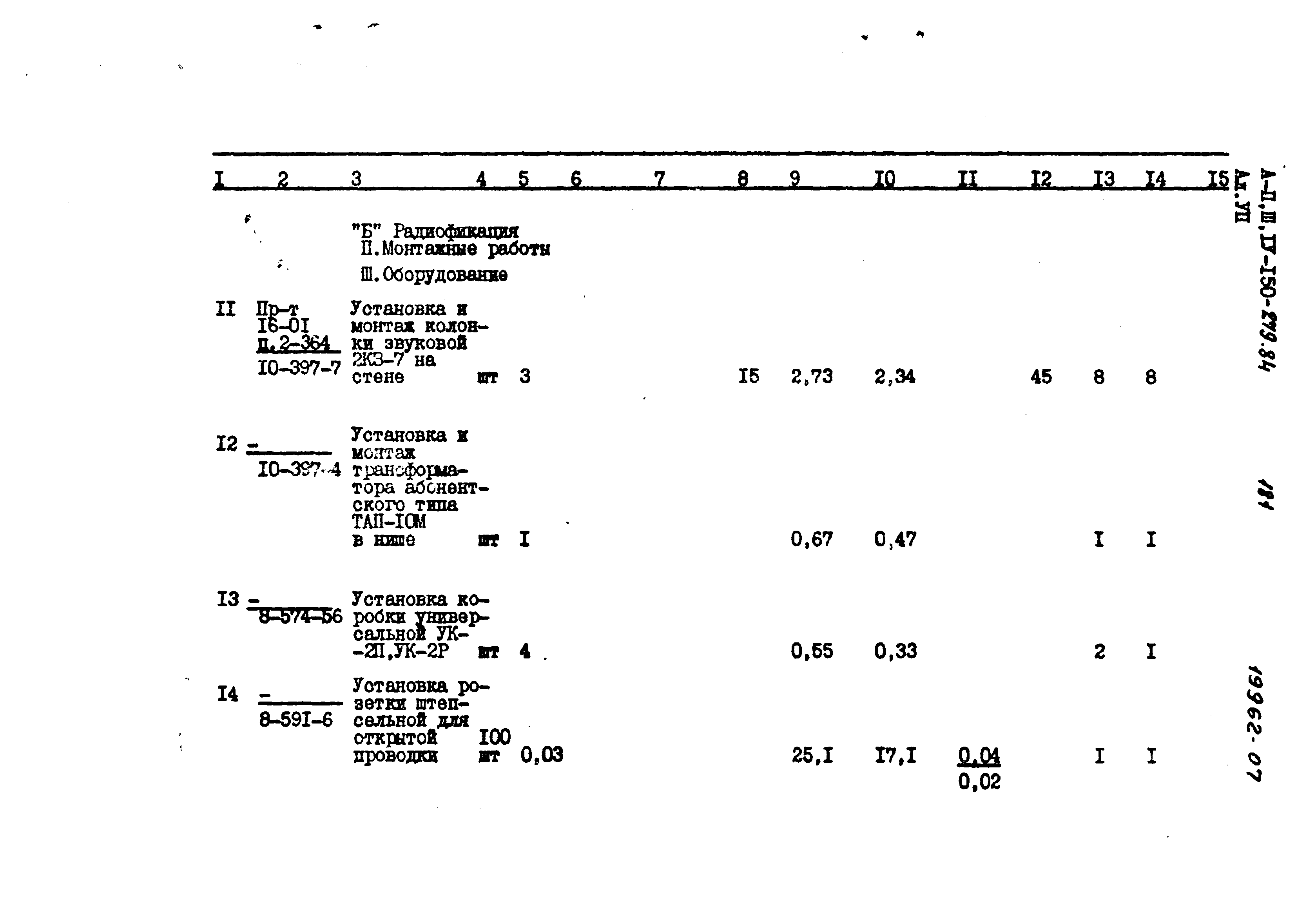 Типовой проект A-II,III,IV-150-279.84