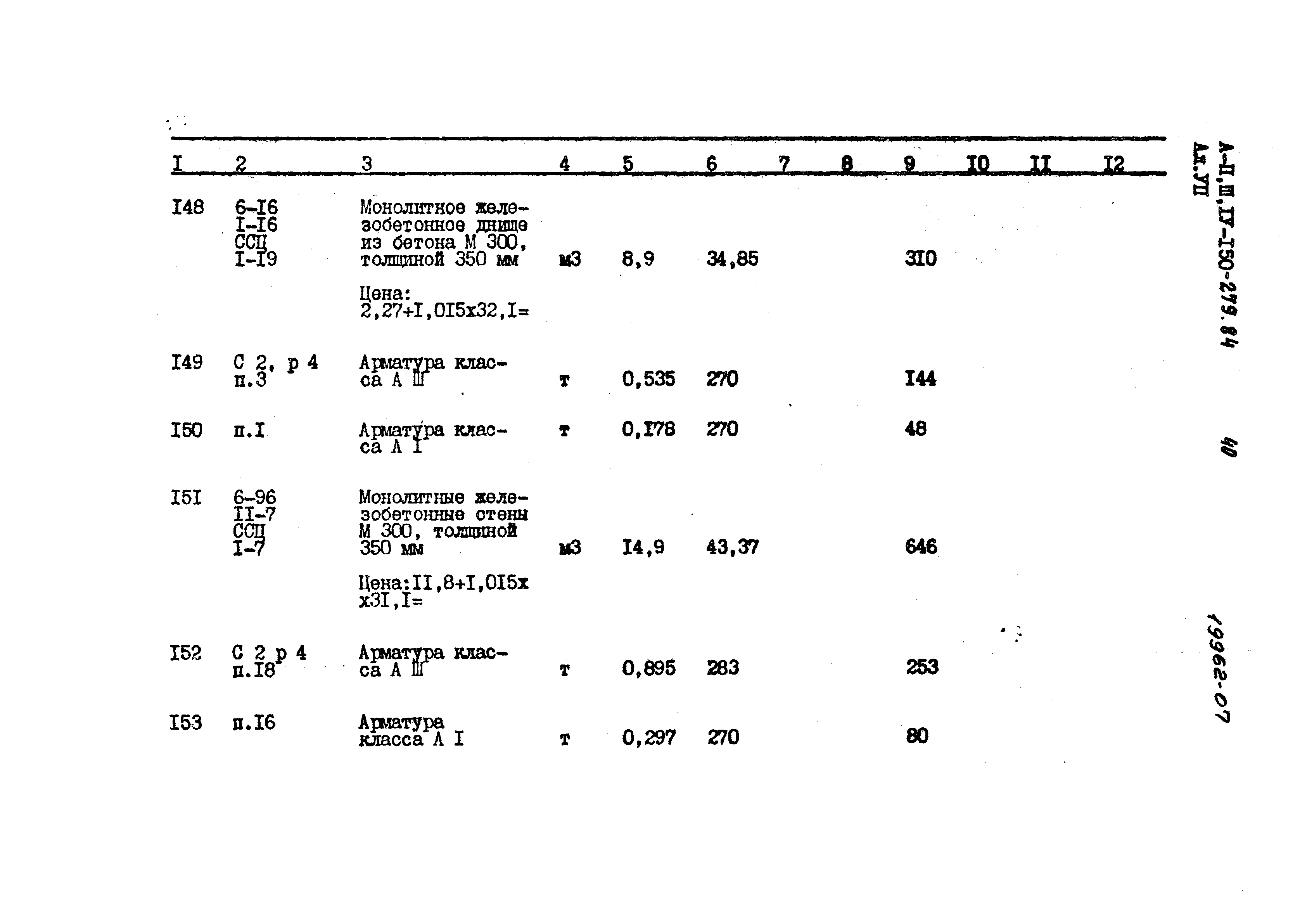 Типовой проект A-II,III,IV-150-279.84