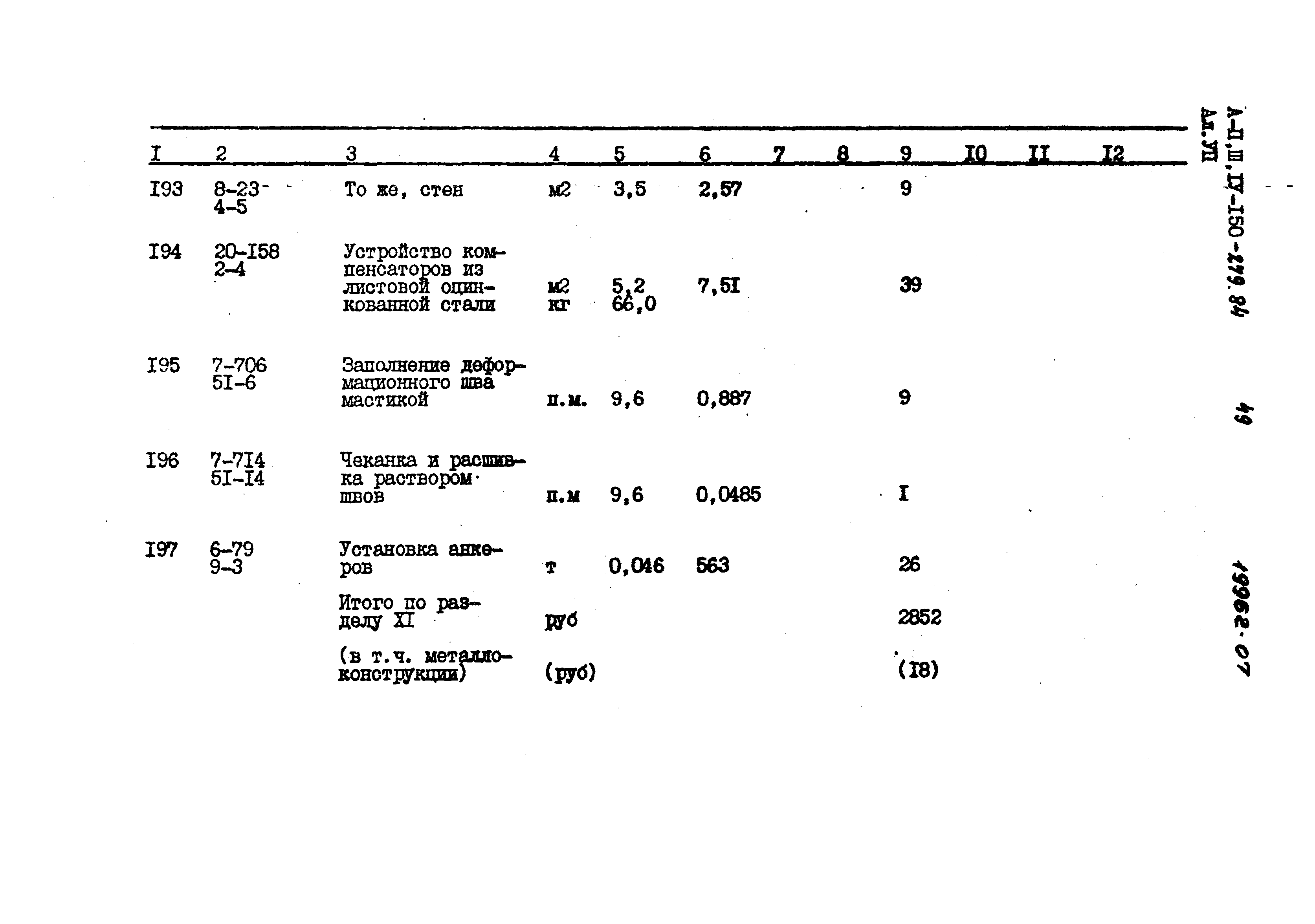 Типовой проект A-II,III,IV-150-279.84