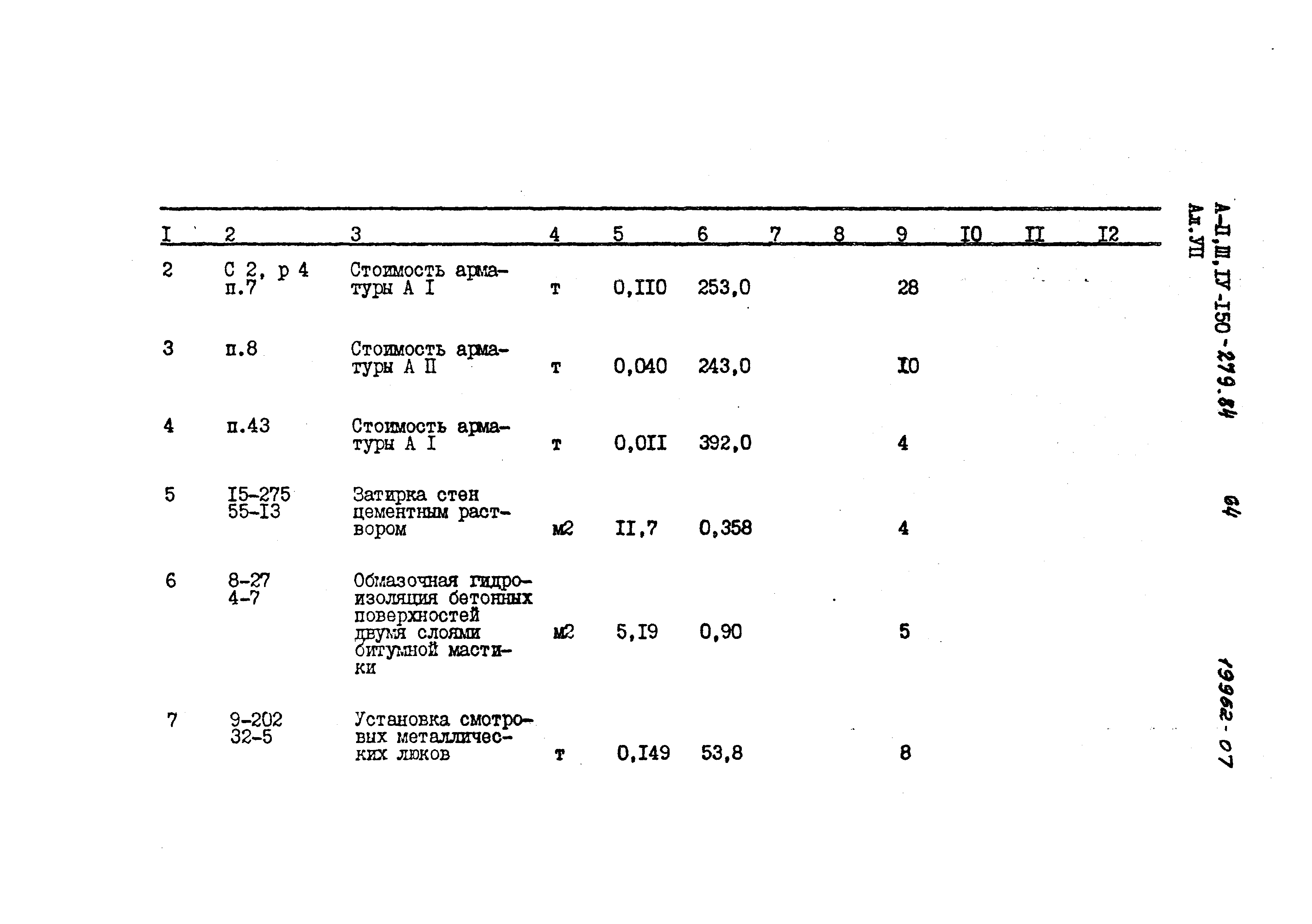 Типовой проект A-II,III,IV-150-279.84