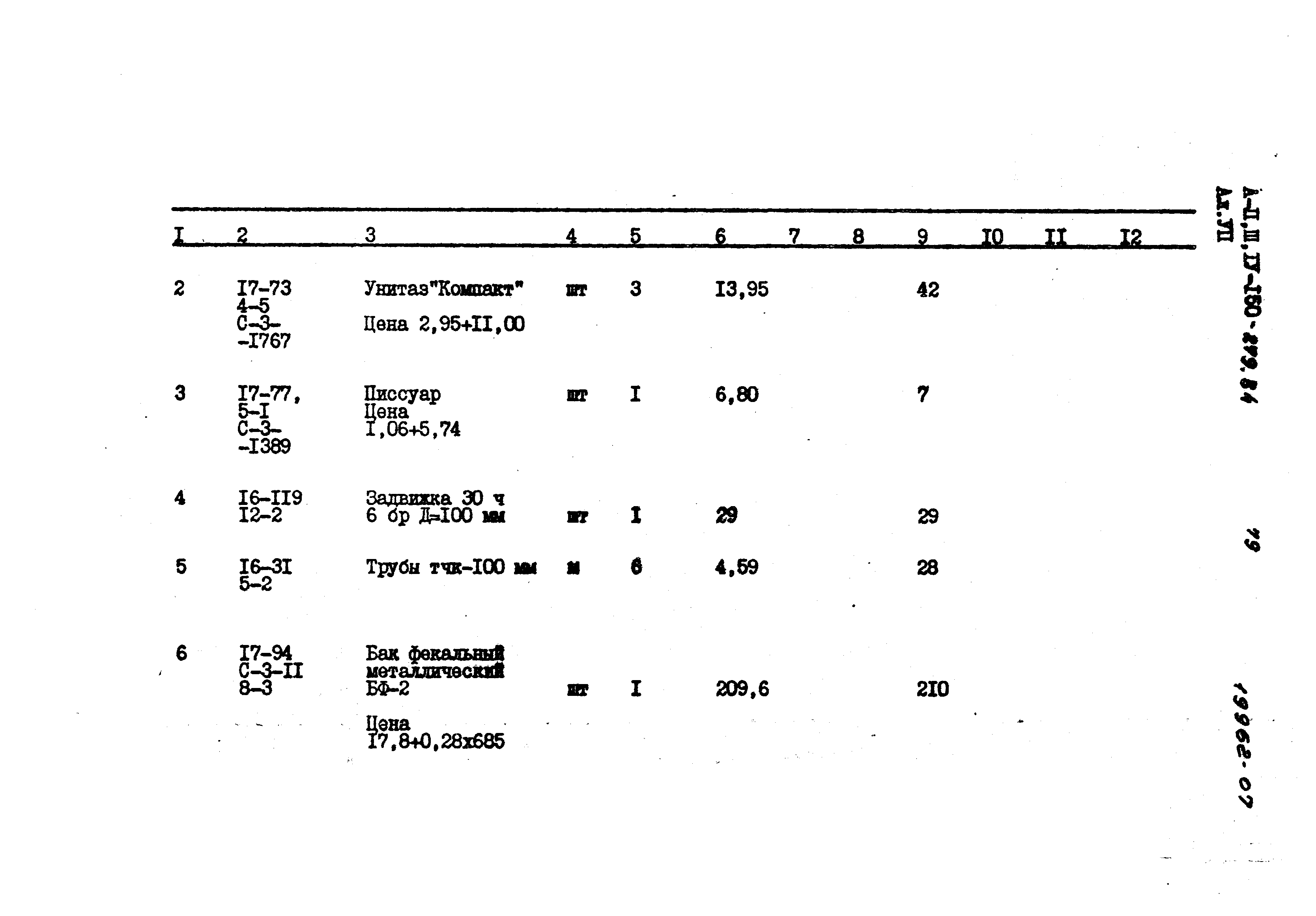 Типовой проект A-II,III,IV-150-279.84