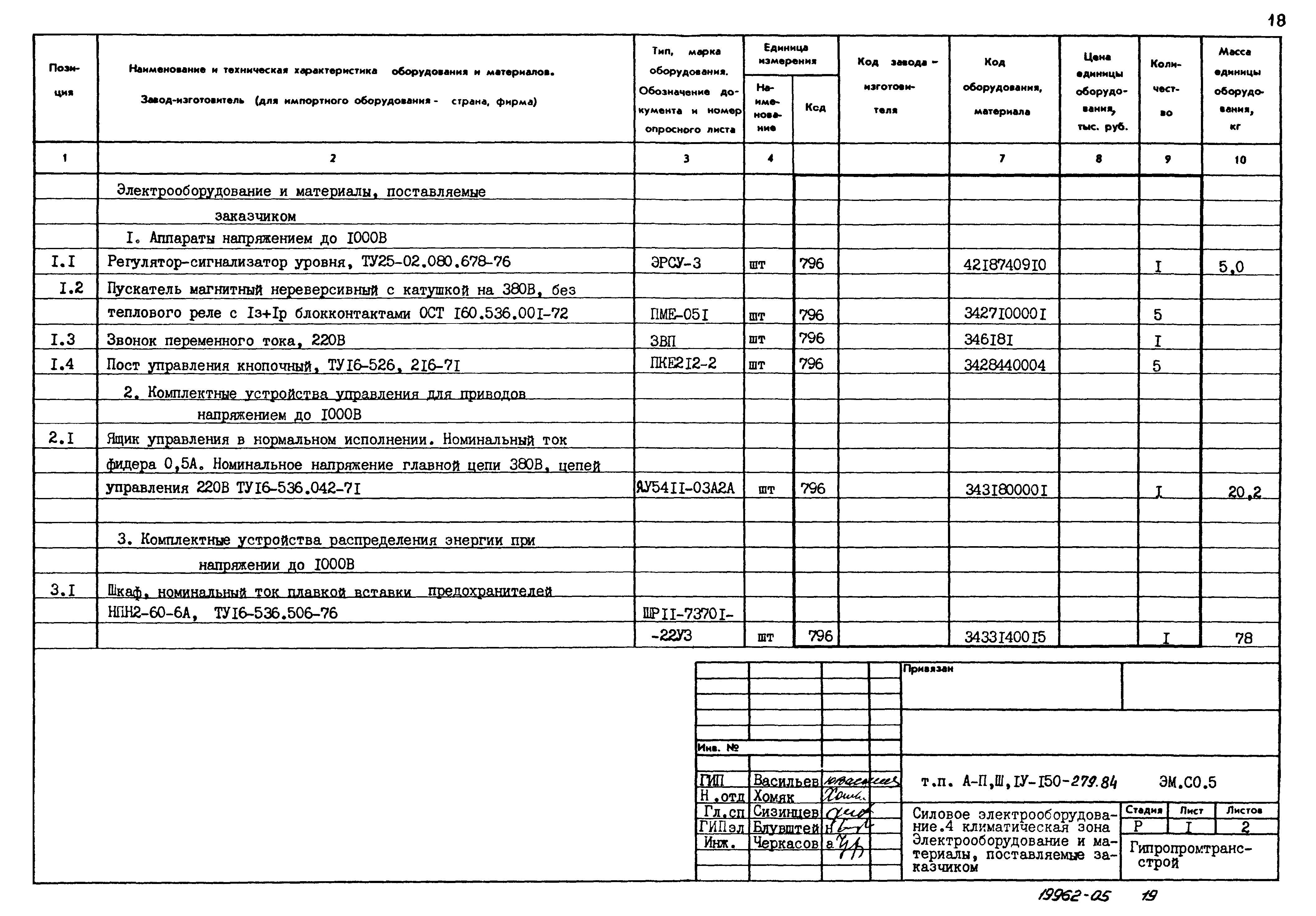 Типовой проект A-II,III,IV-150-279.84