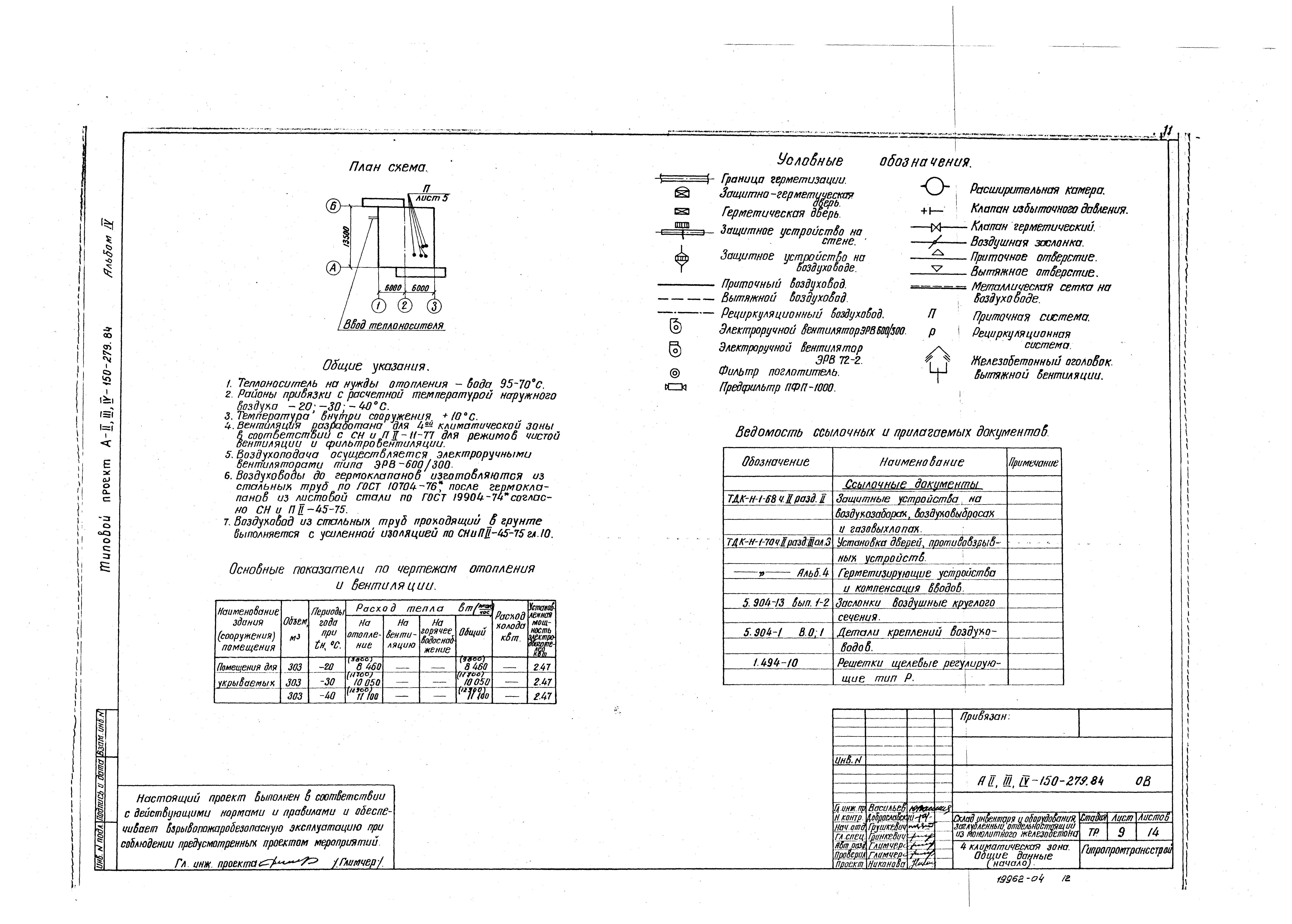 Типовой проект A-II,III,IV-150-279.84