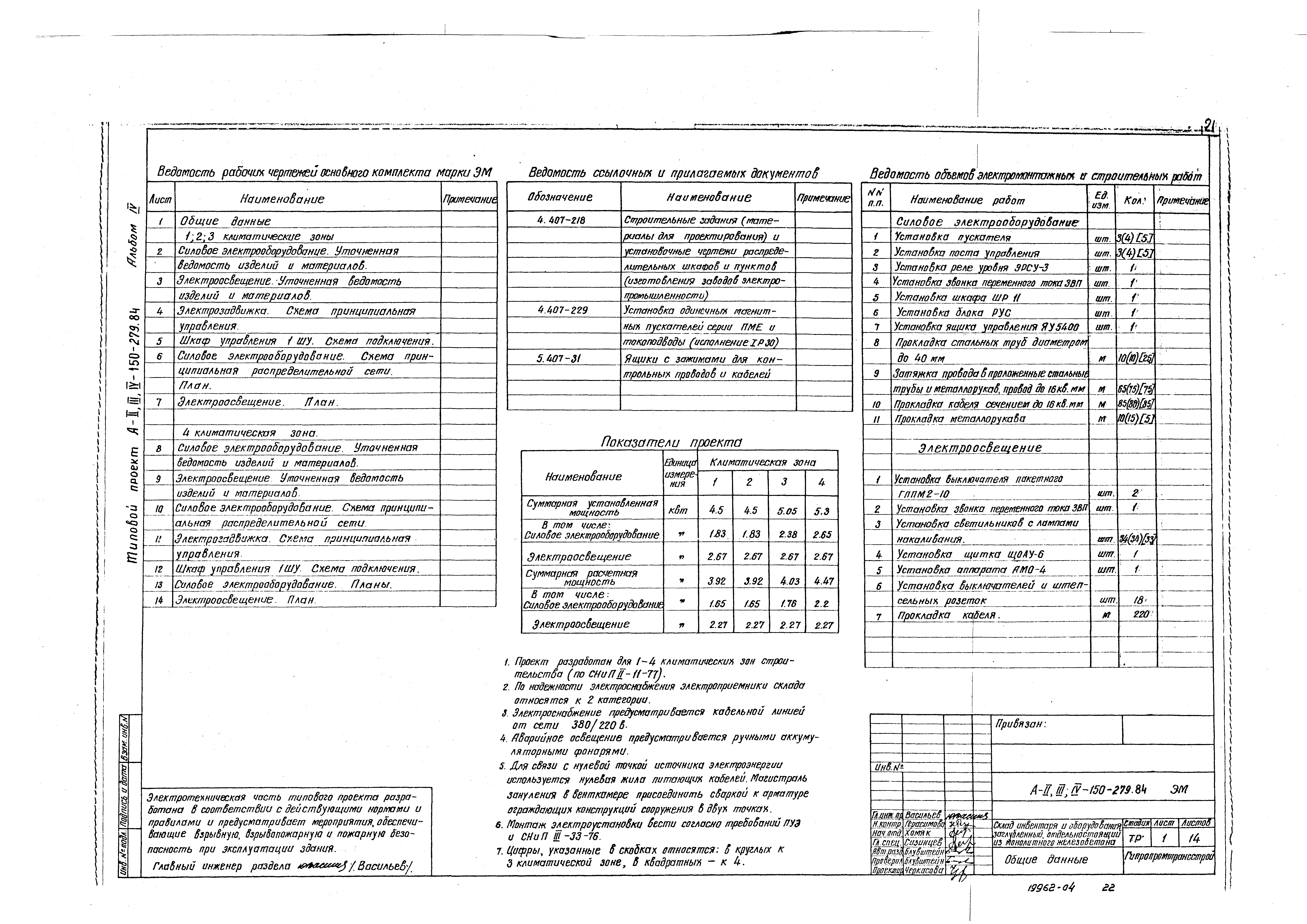 Типовой проект A-II,III,IV-150-279.84