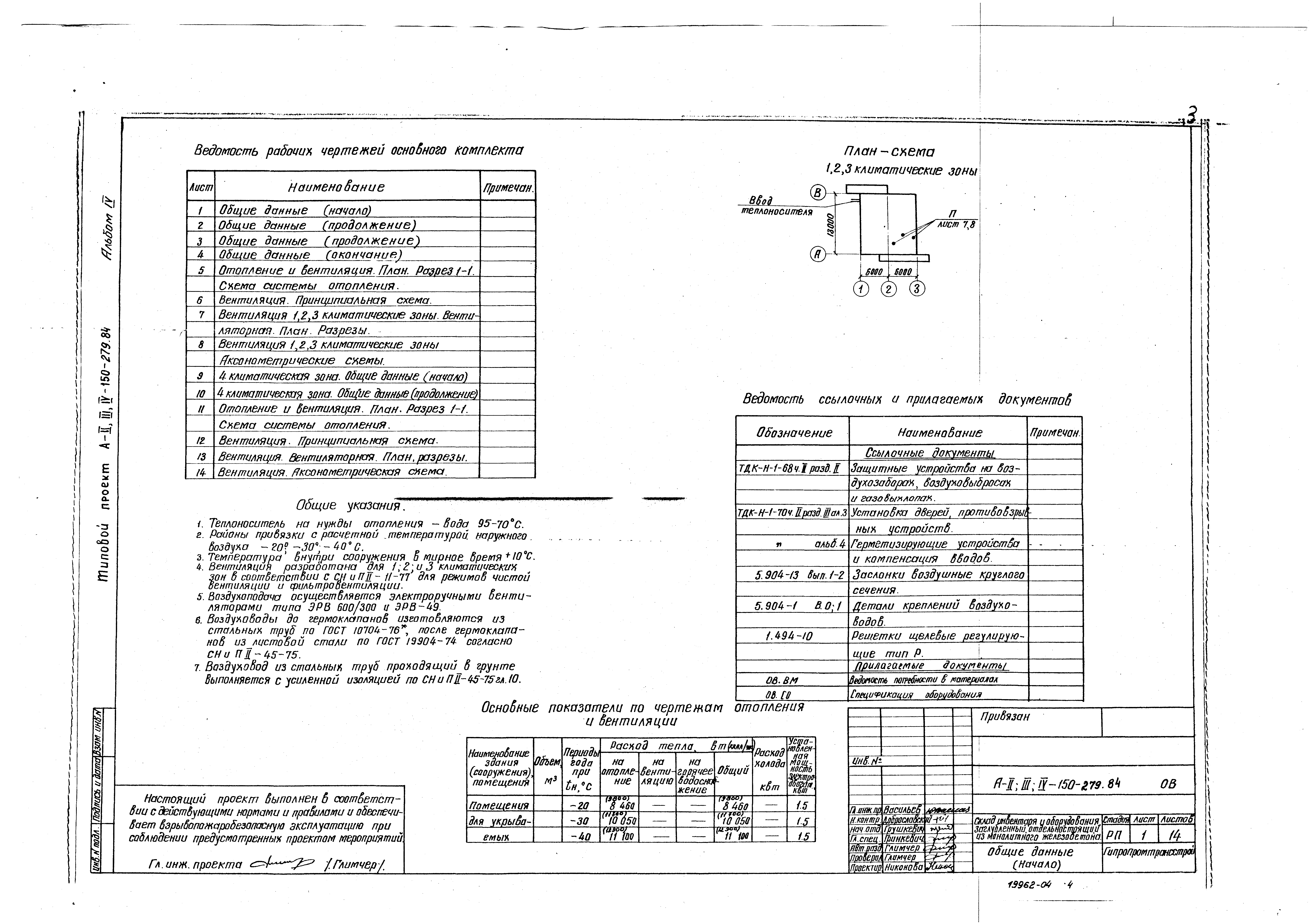 Типовой проект A-II,III,IV-150-279.84