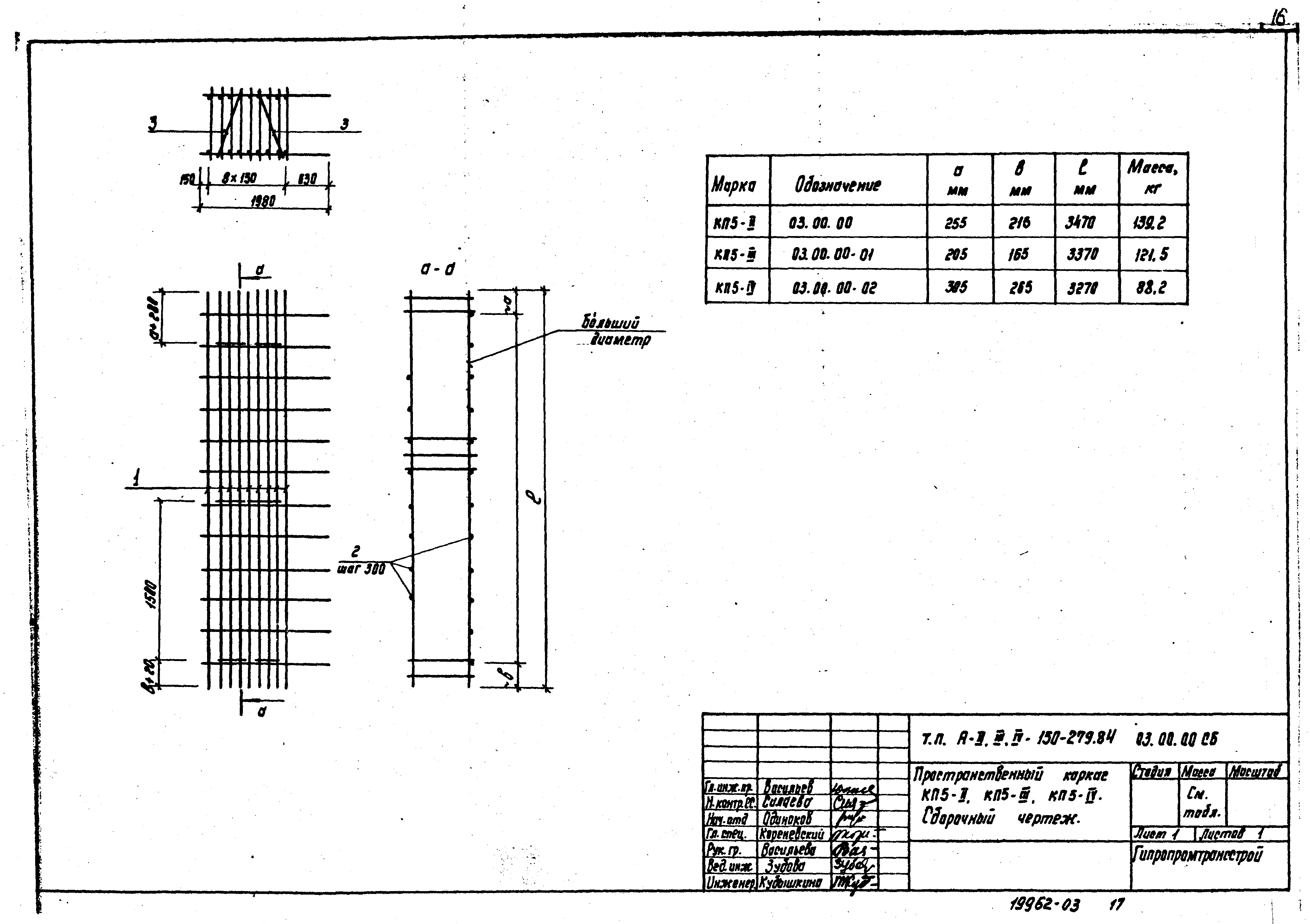 Типовой проект A-II,III,IV-150-279.84