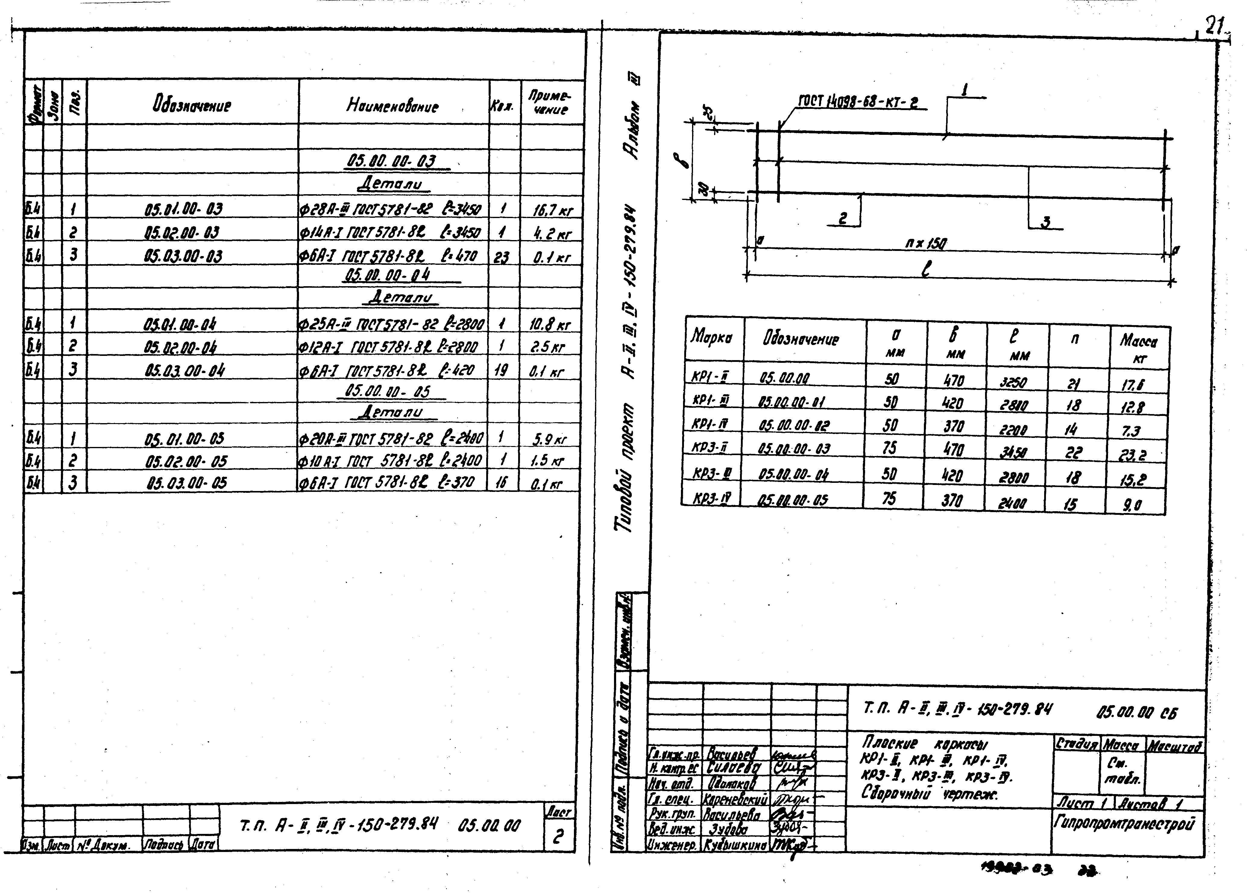 Типовой проект A-II,III,IV-150-279.84