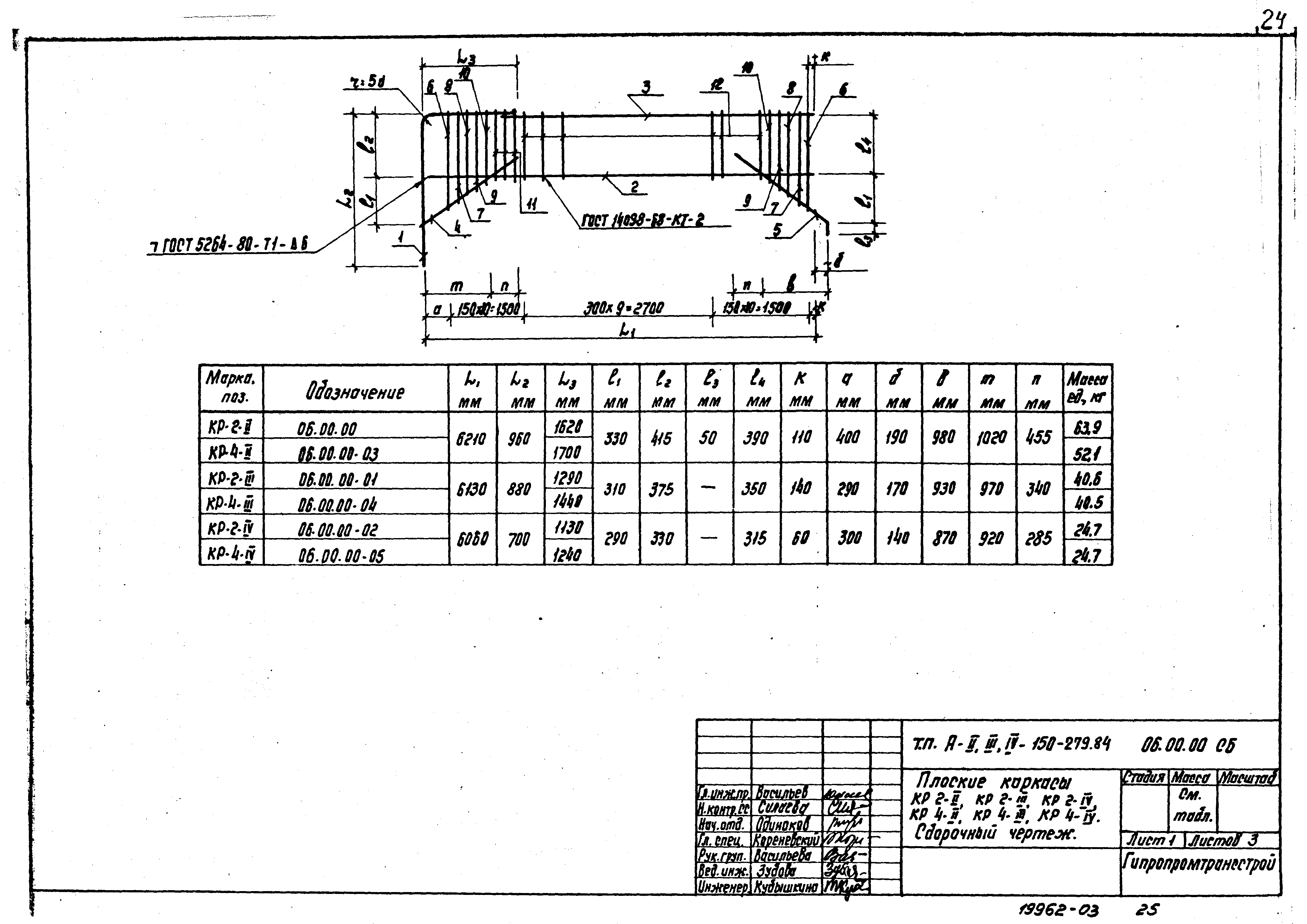 Типовой проект A-II,III,IV-150-279.84