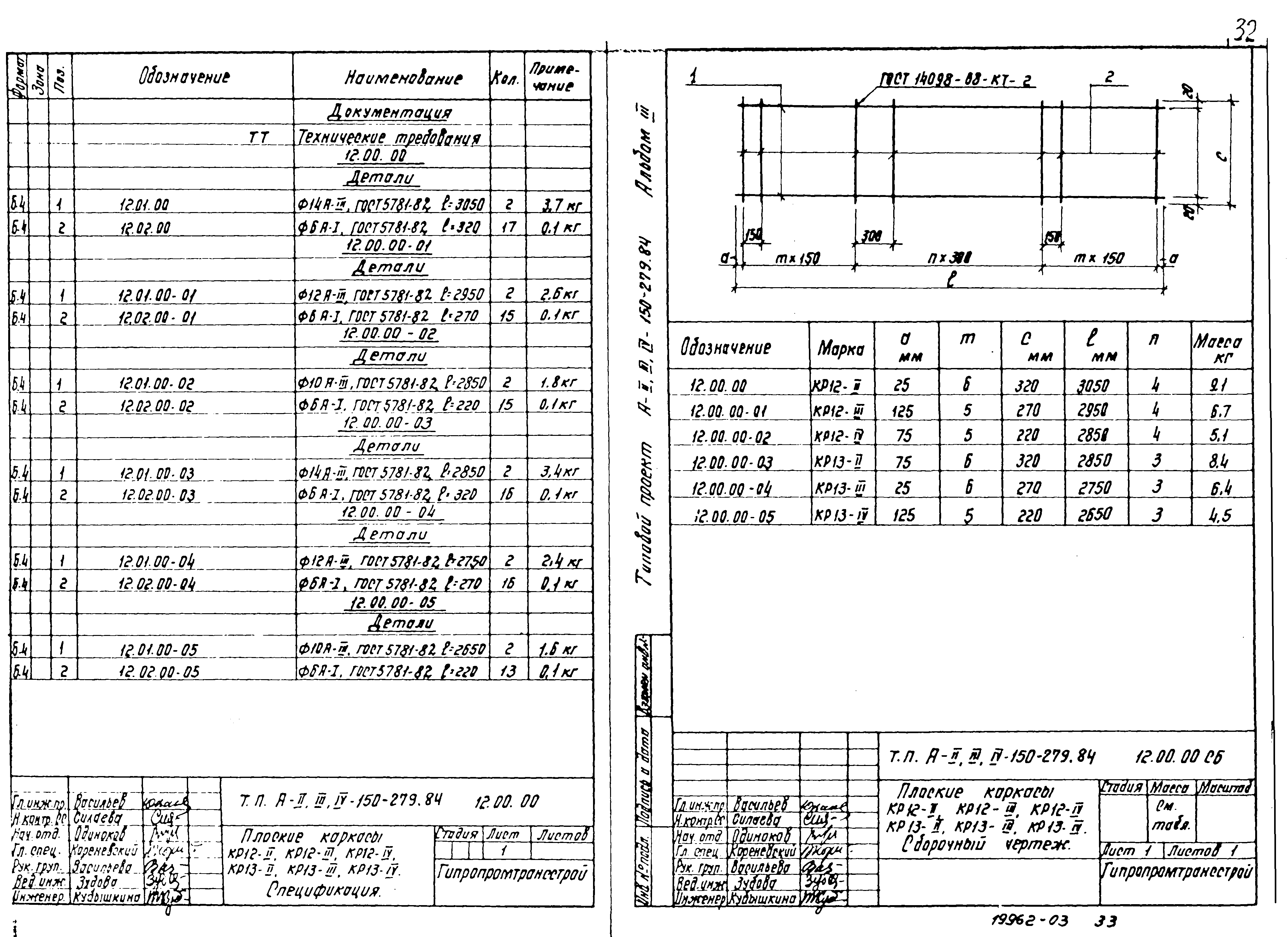 Типовой проект A-II,III,IV-150-279.84