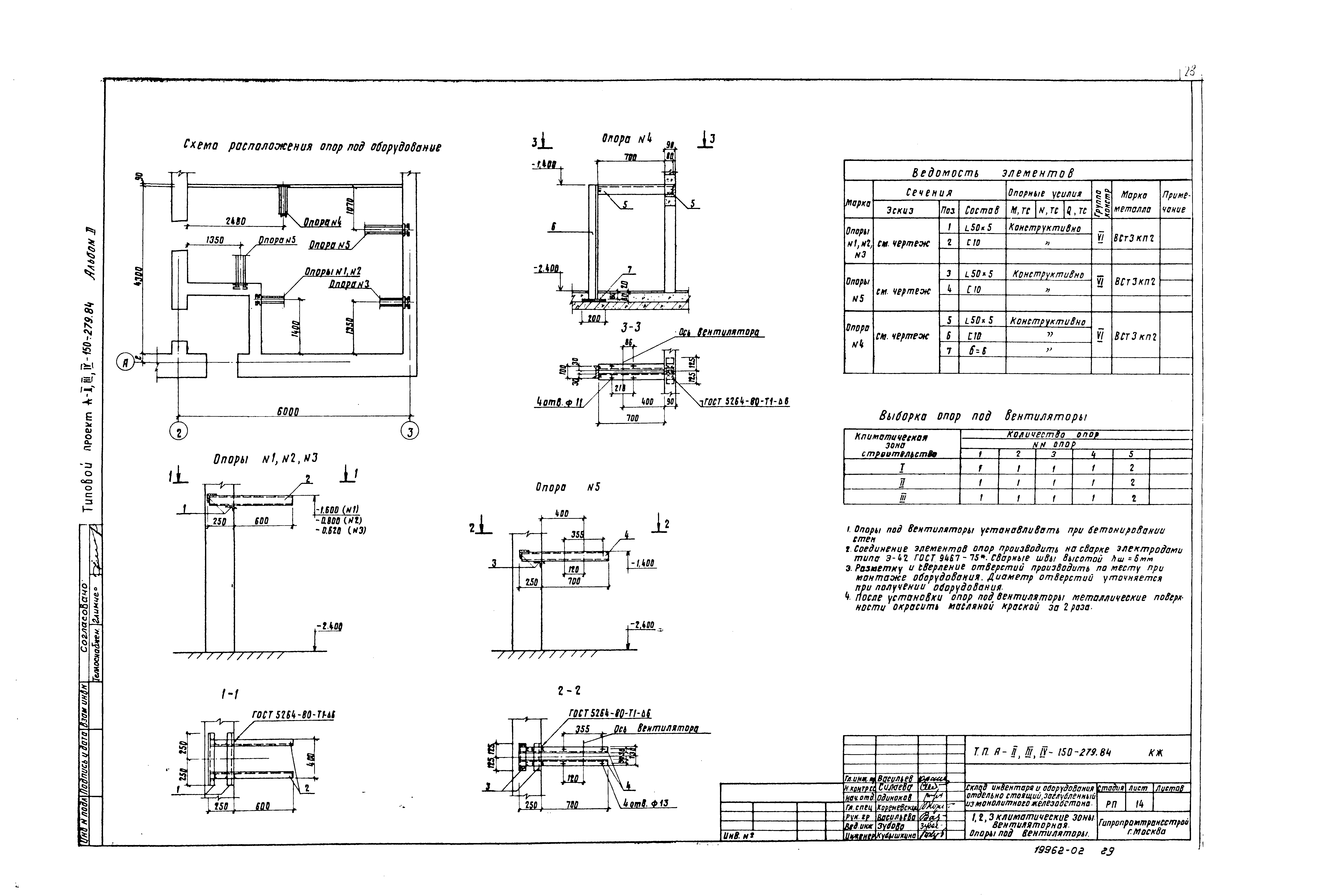 Типовой проект A-II,III,IV-150-279.84