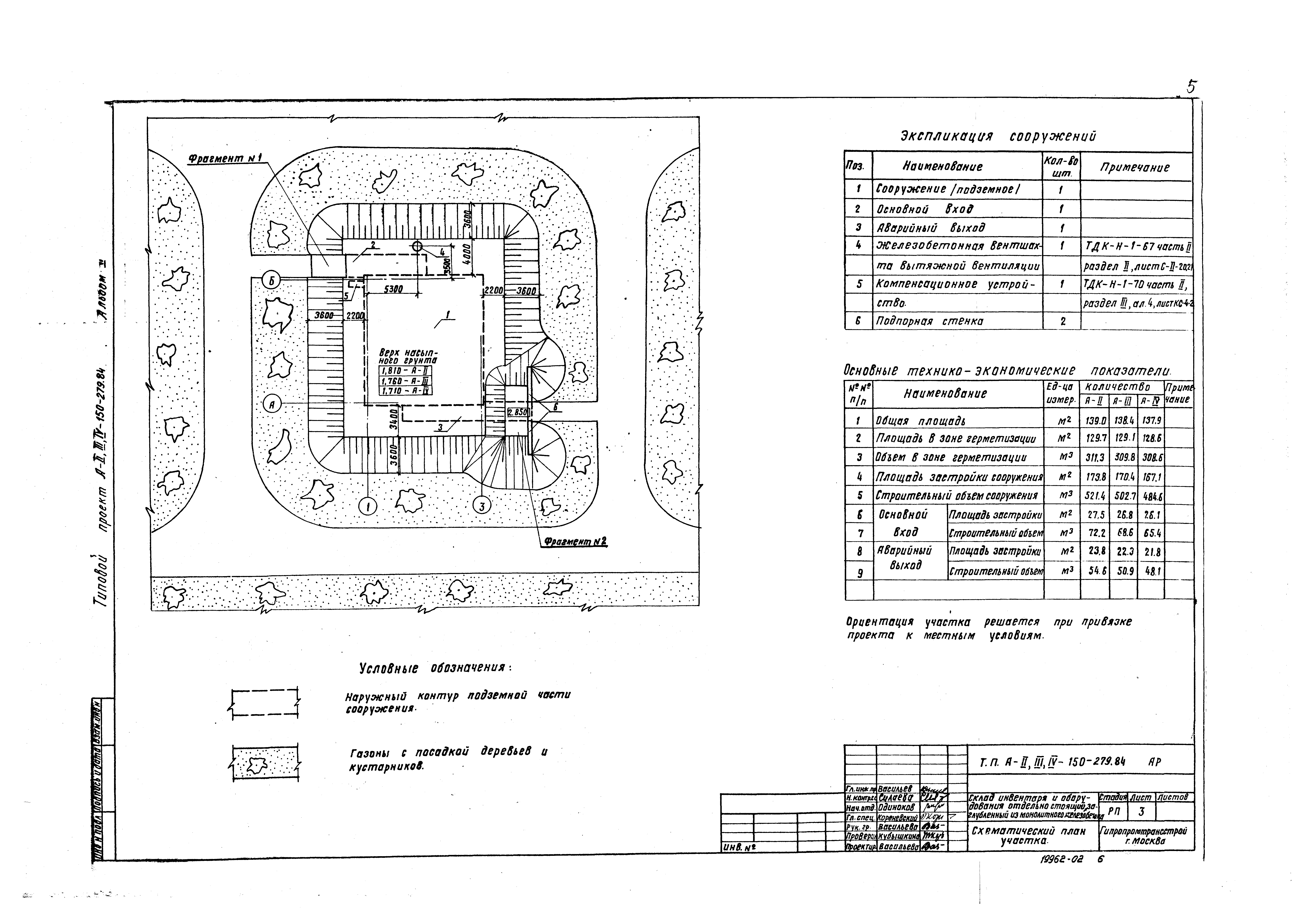 Типовой проект A-II,III,IV-150-279.84