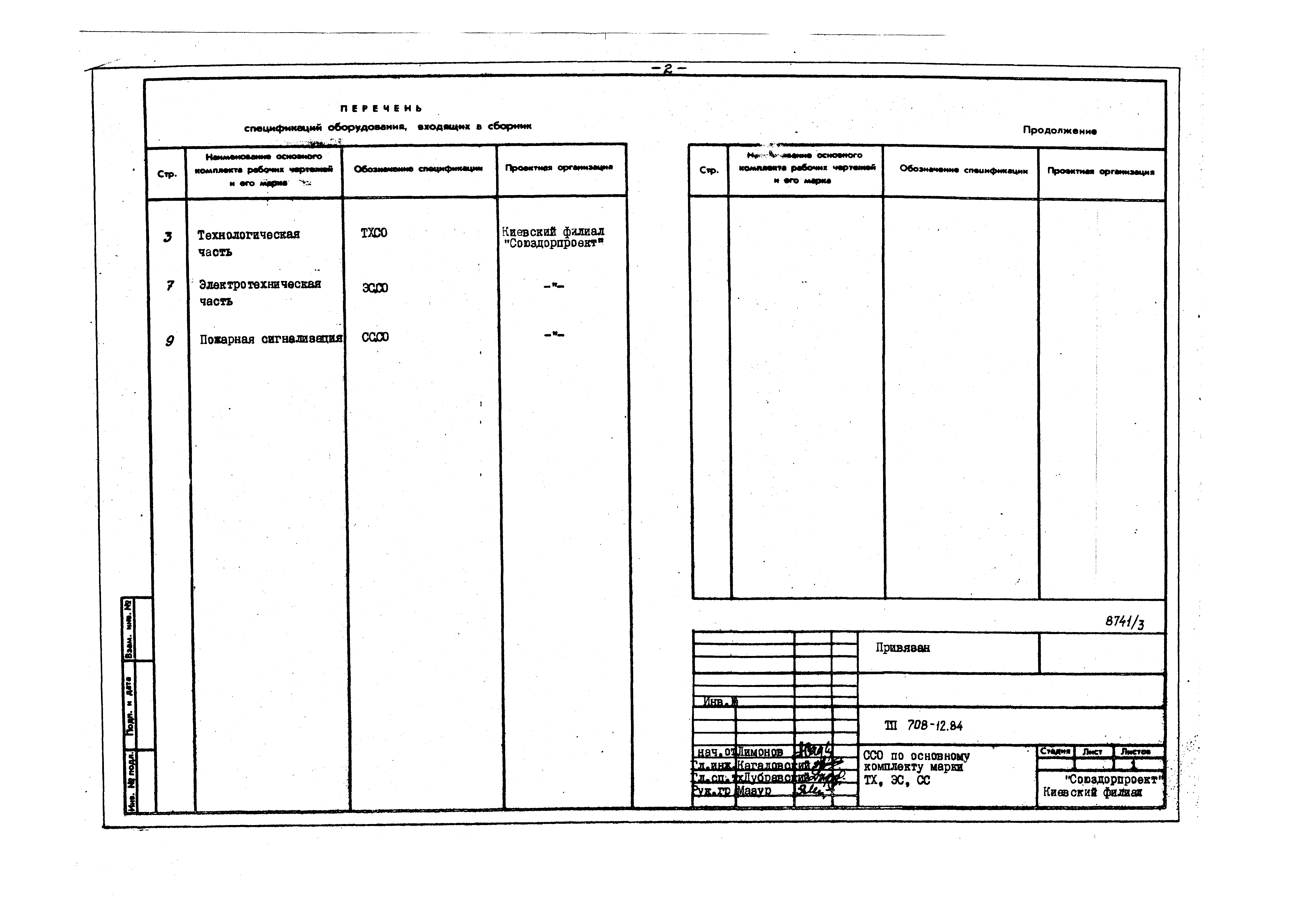 Типовой проект 708-12.84