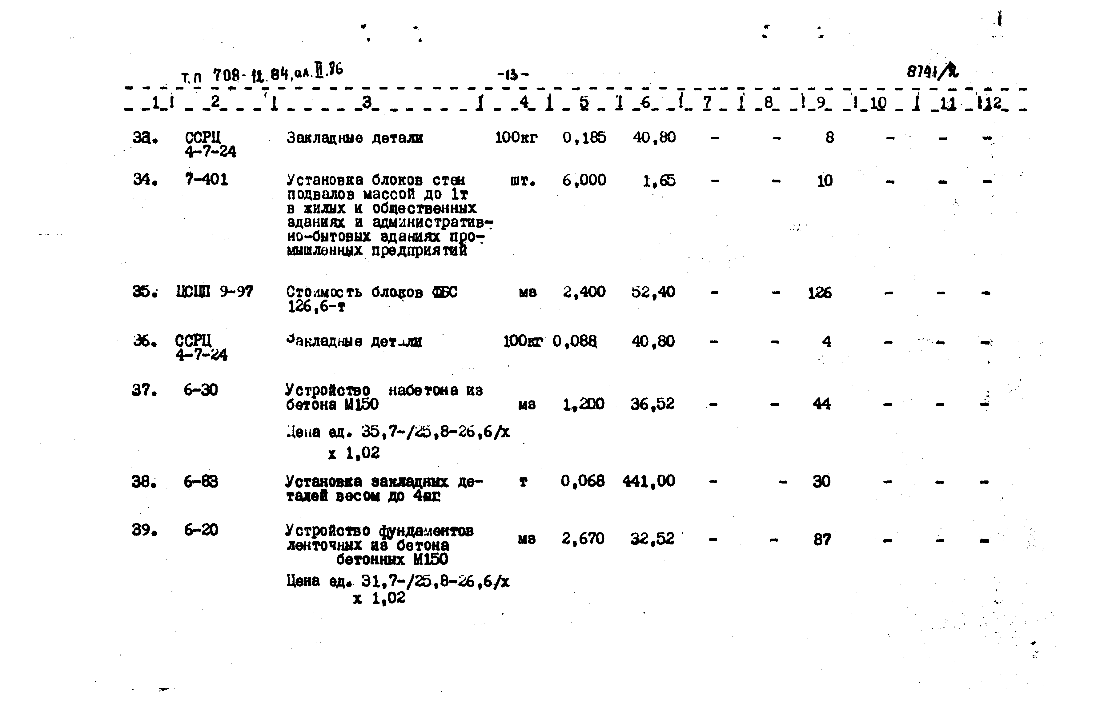 Типовой проект 708-12.84