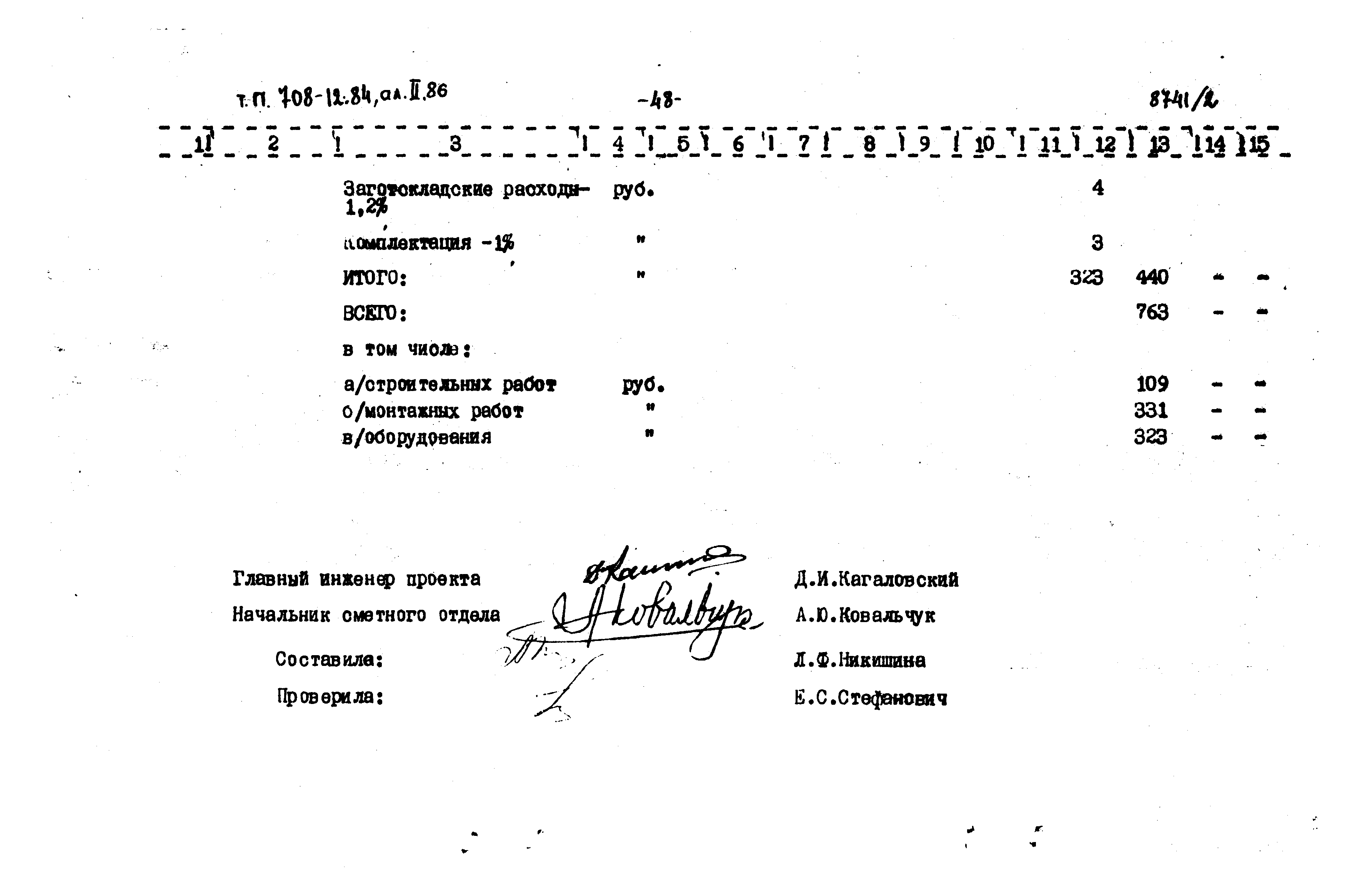 Типовой проект 708-12.84