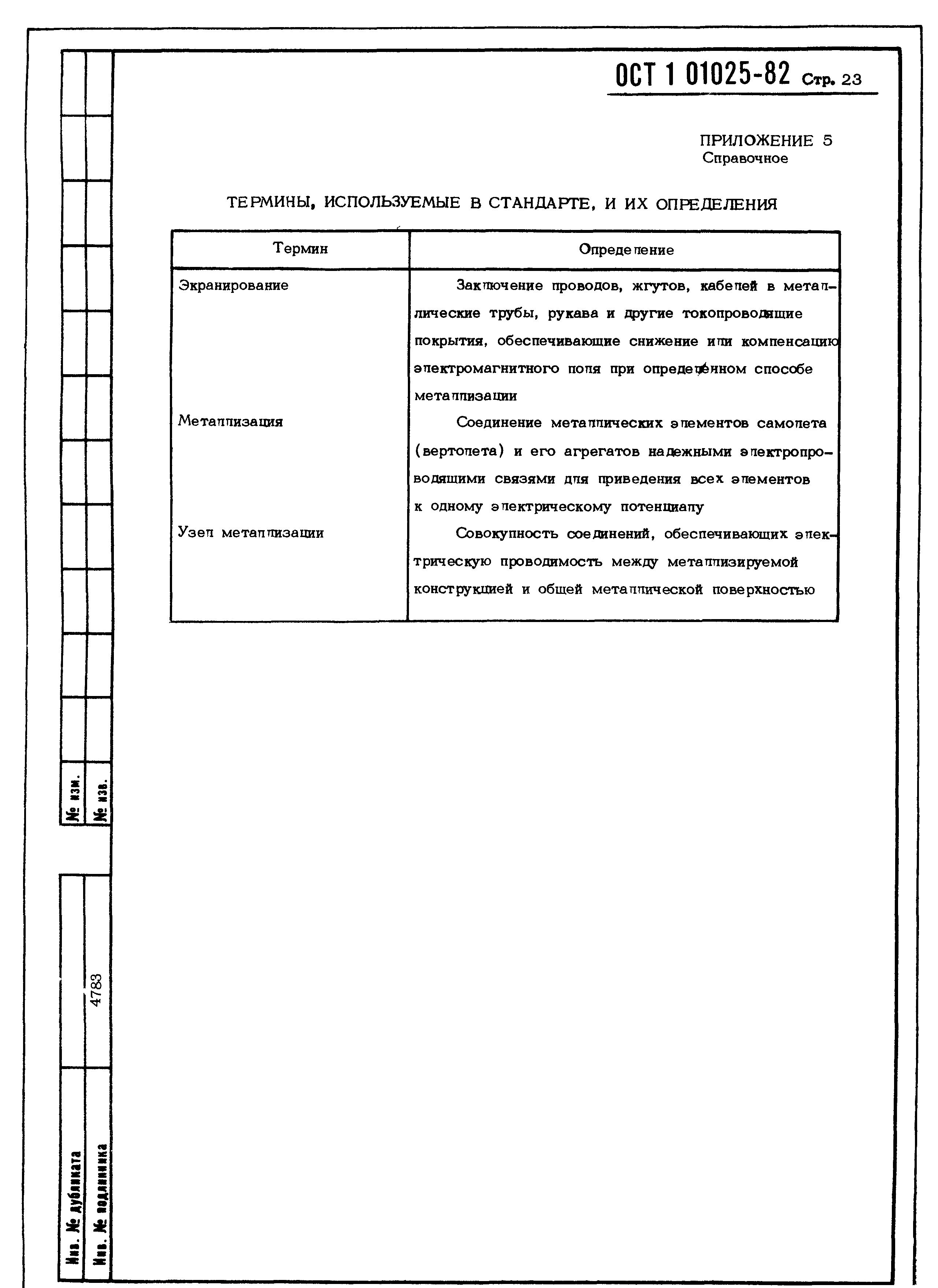 ОСТ 1 01025-82