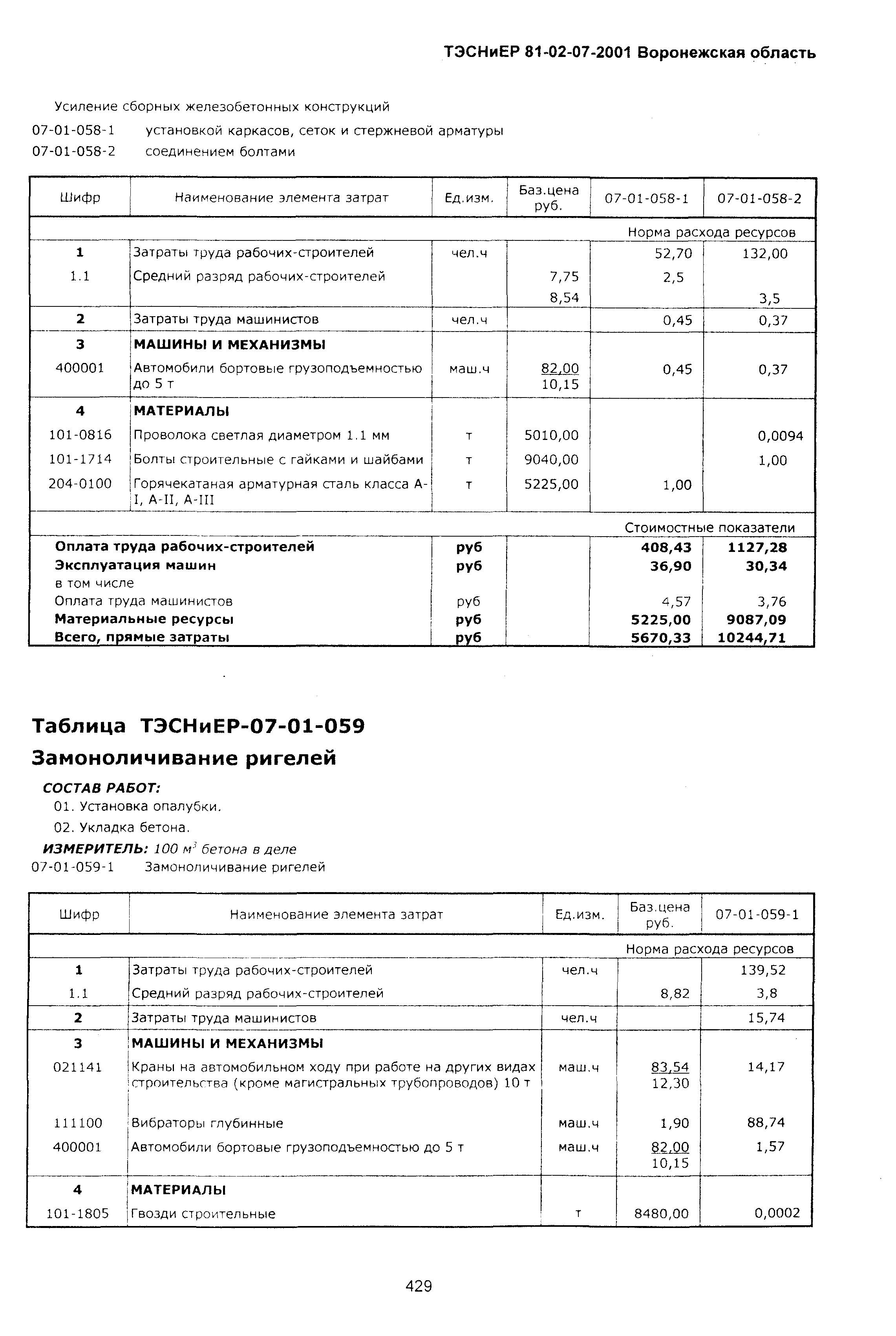 ТЭСНиЕР Воронежской области 81-02-07-2001