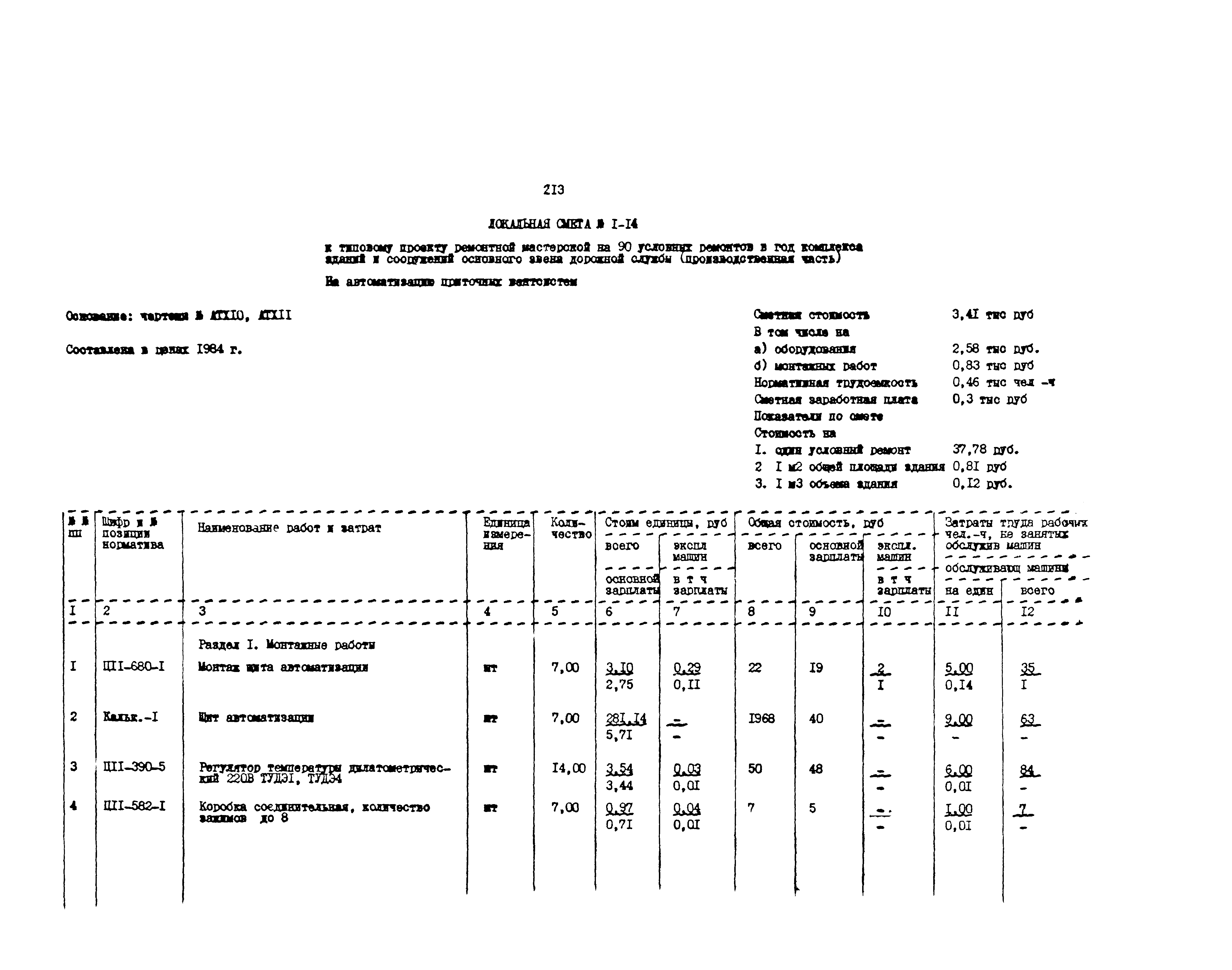 Типовой проект 503-7-12.88