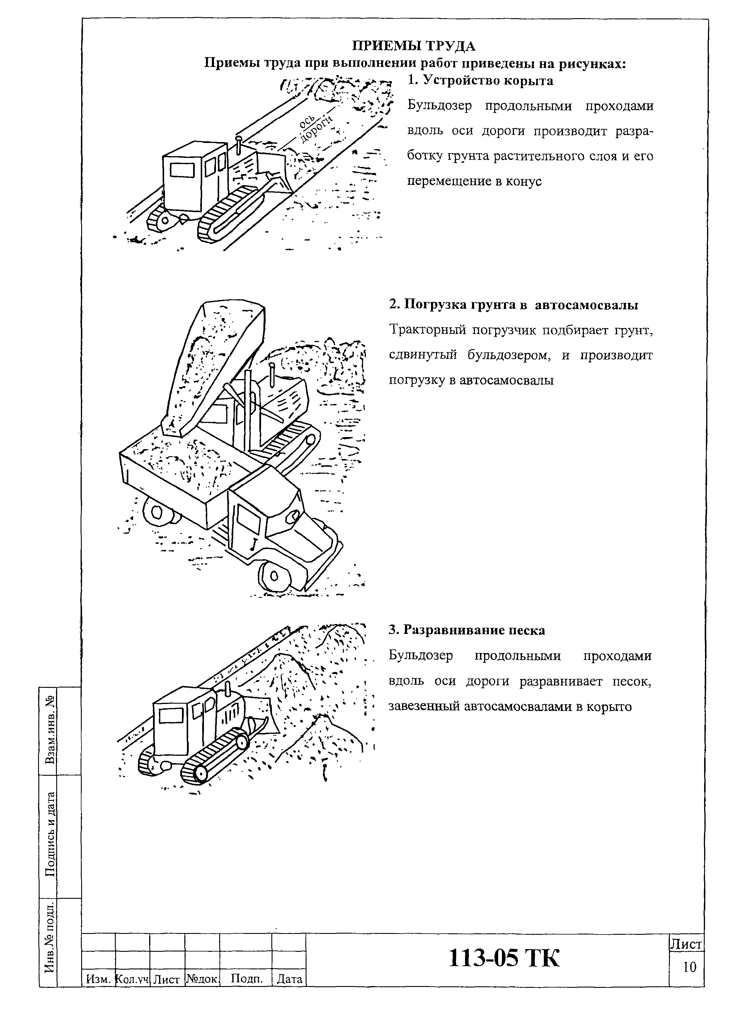 Технологическая карта 113-05 ТК