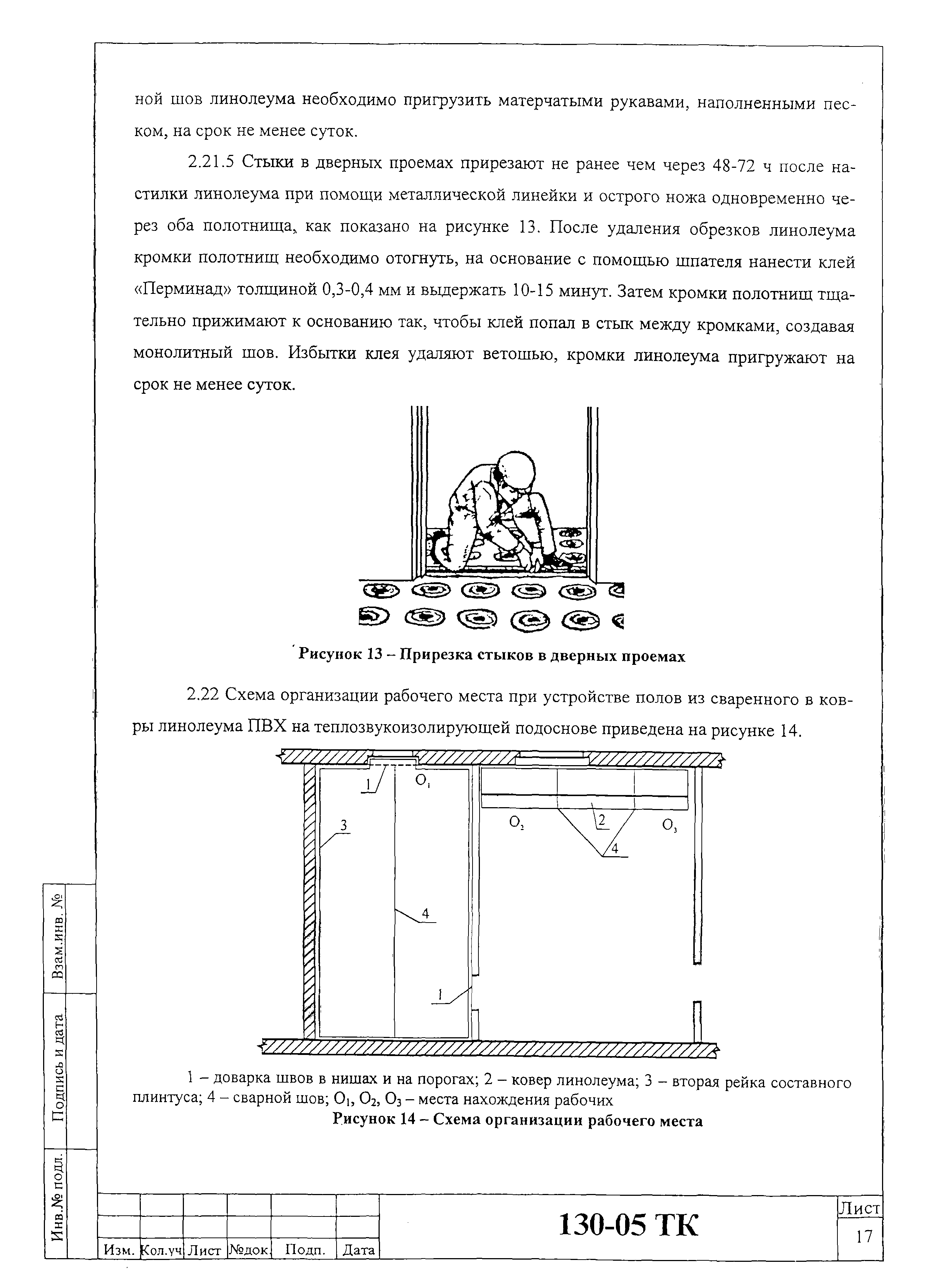 Технологическая карта 130-05 ТК