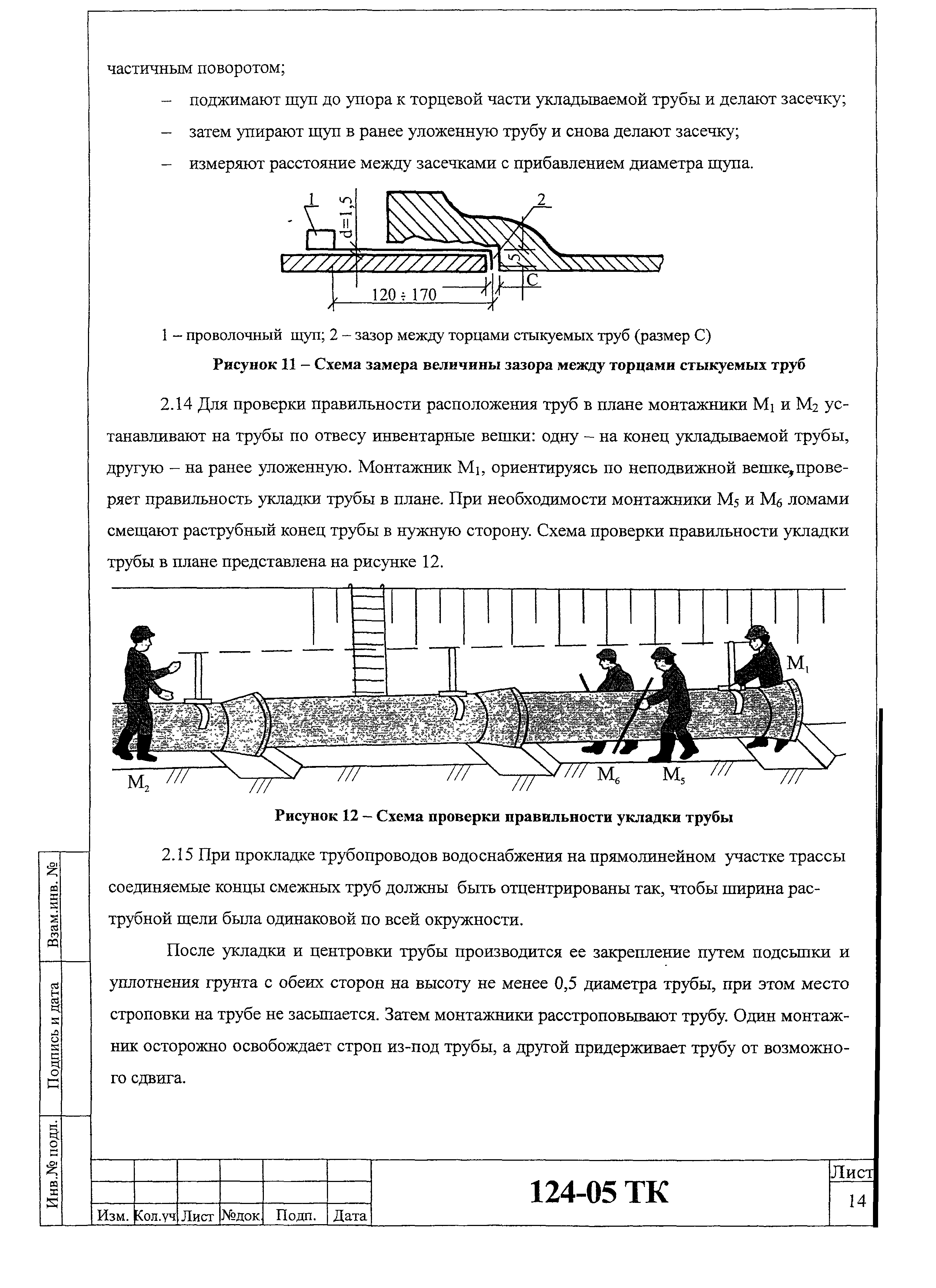 Технологическая карта 124-05 ТК