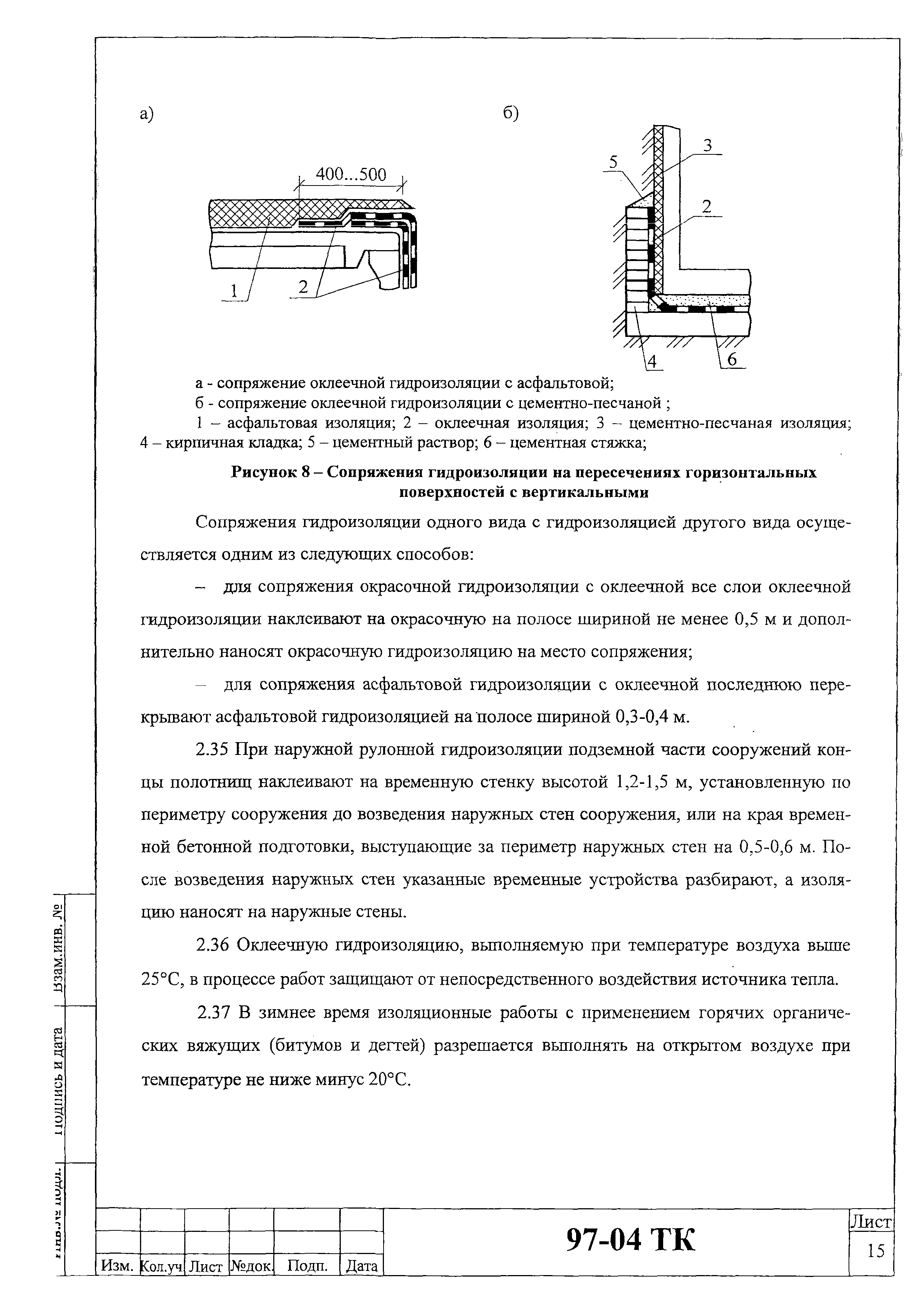 Технологическая карта 97-04 ТК