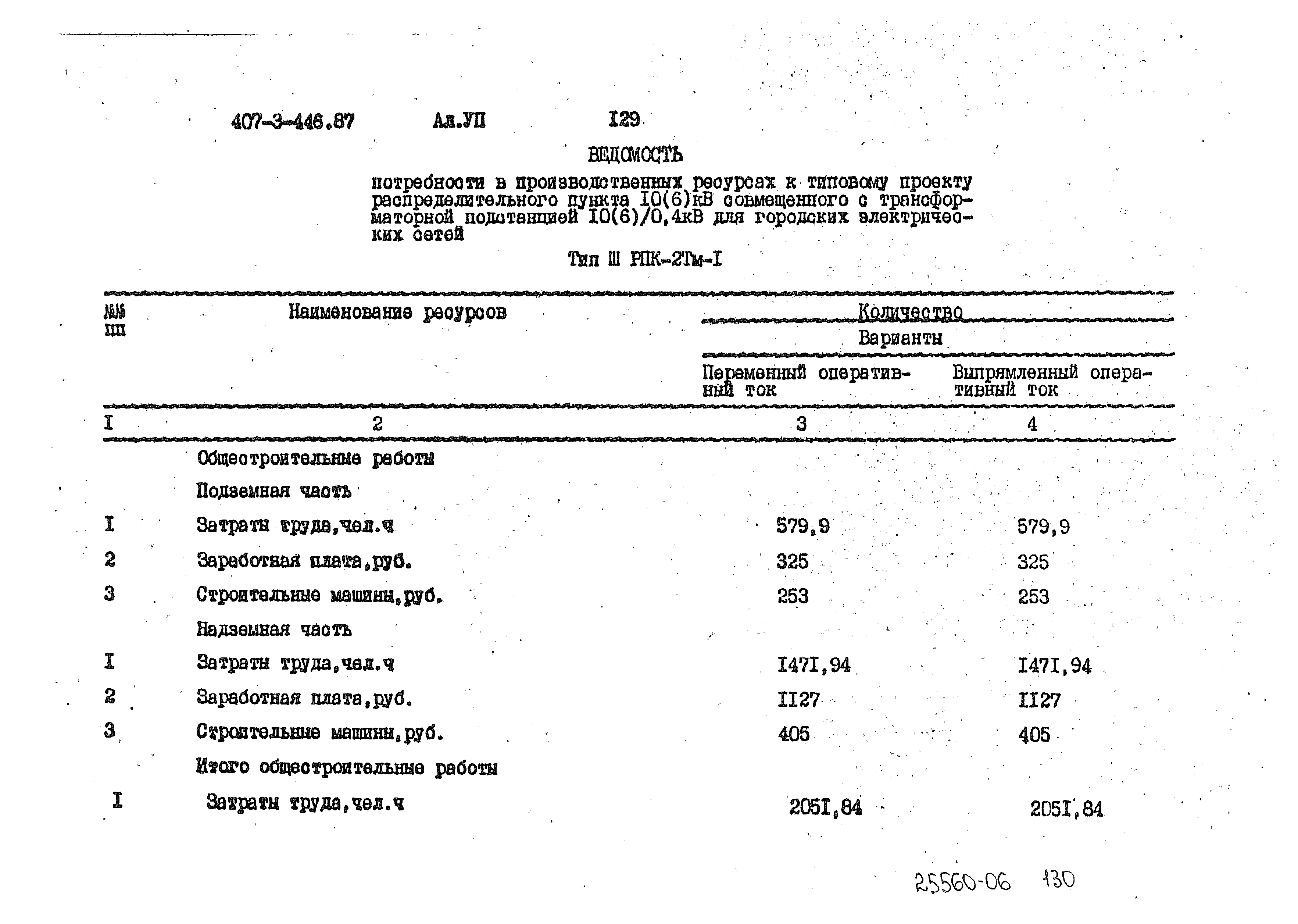 Типовой проект 407-3-446.87