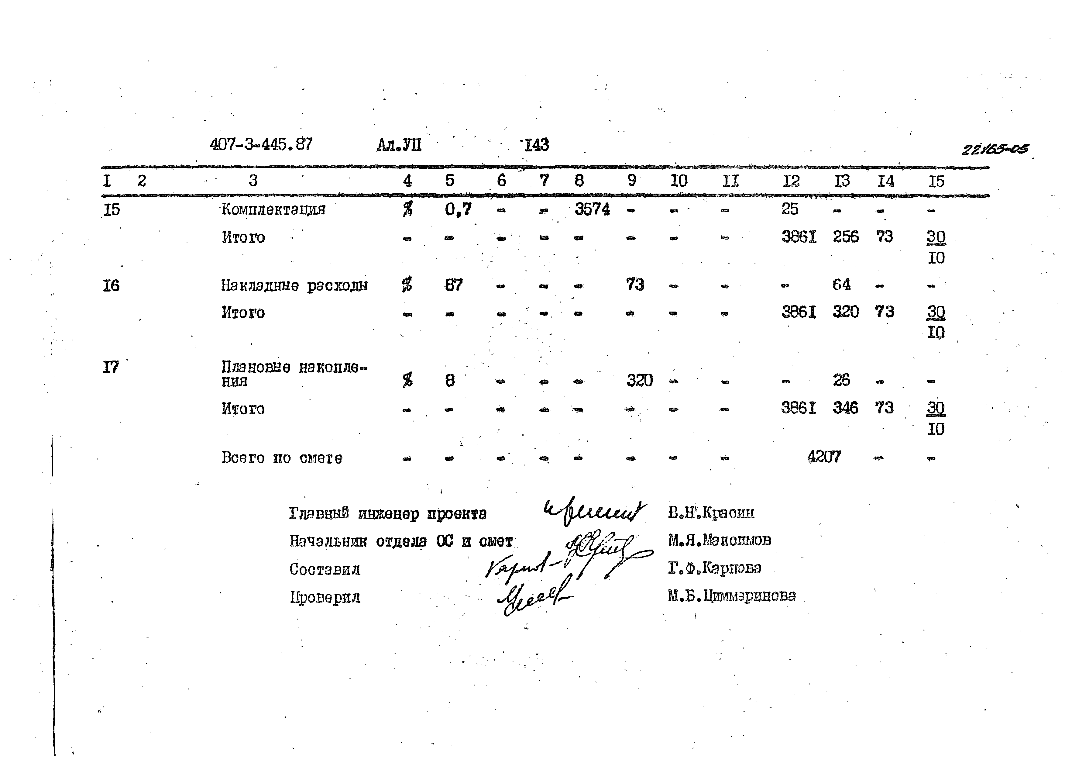 Типовой проект 407-3-445.87