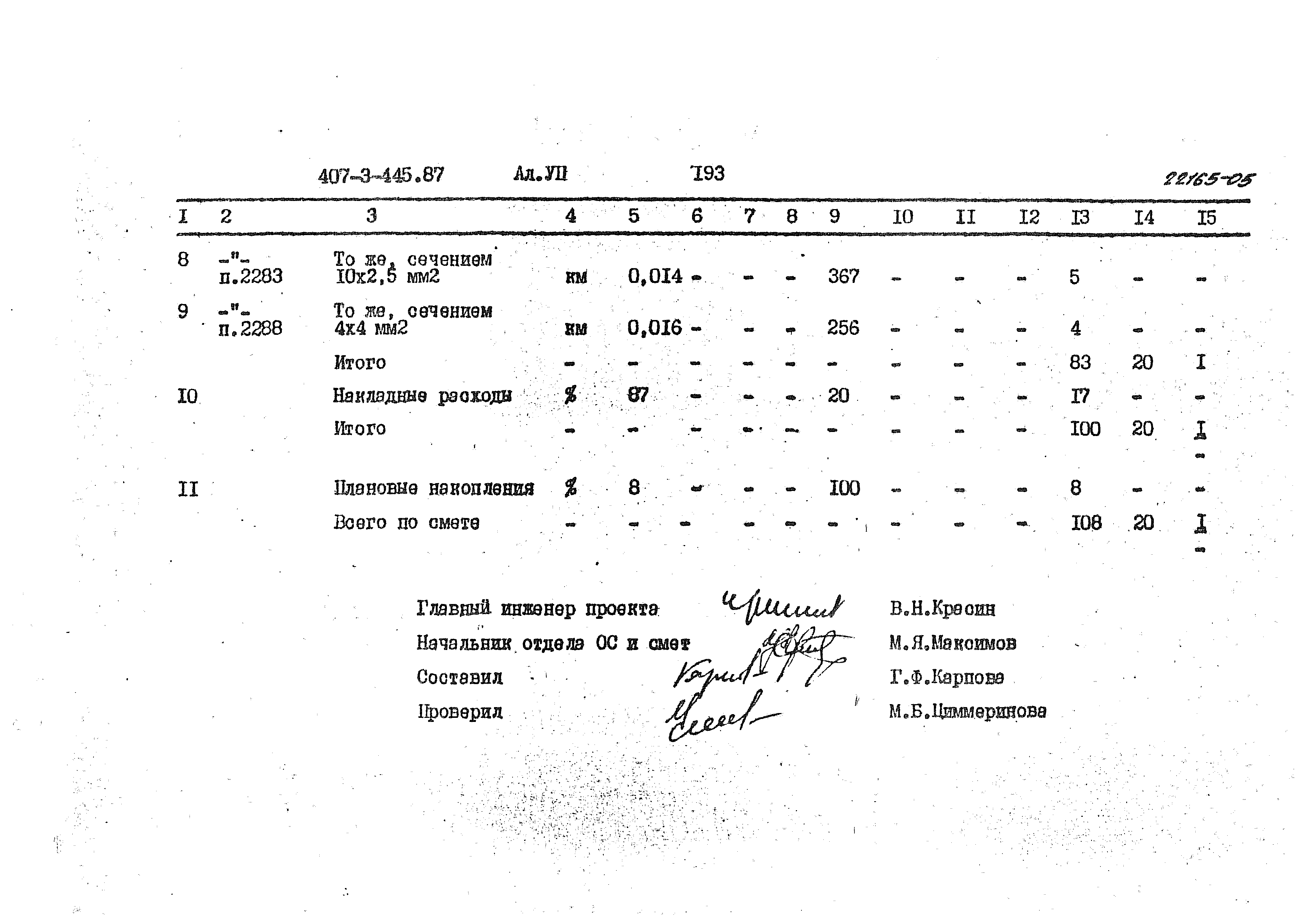 Типовой проект 407-3-445.87